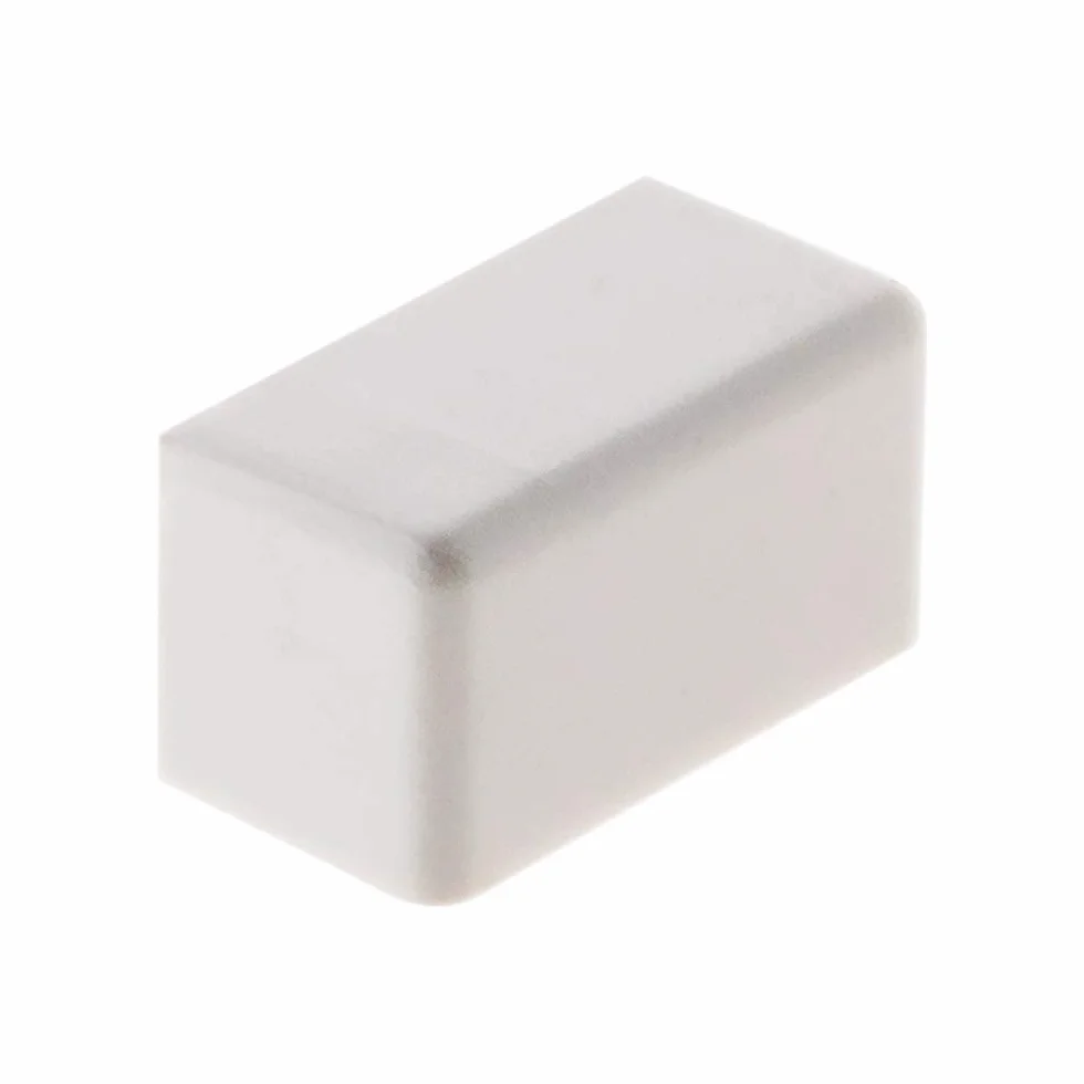 Zenitech Lot de 4 Embouts pour moulure 20 x 10mm Blanc