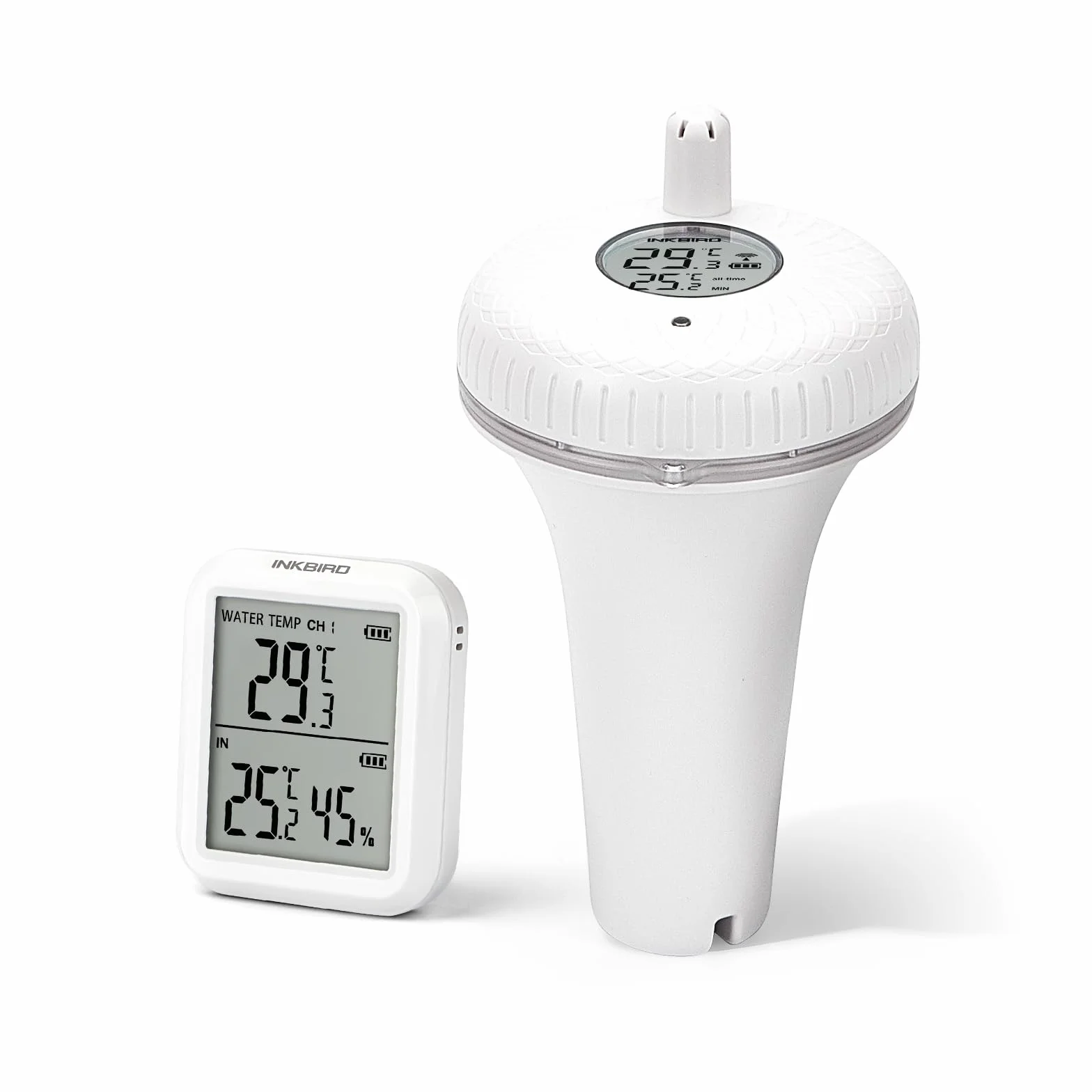 Inkbird Thermomètre de Piscine Flottant sans Fil avec Moniteur, Surveillance à Distance