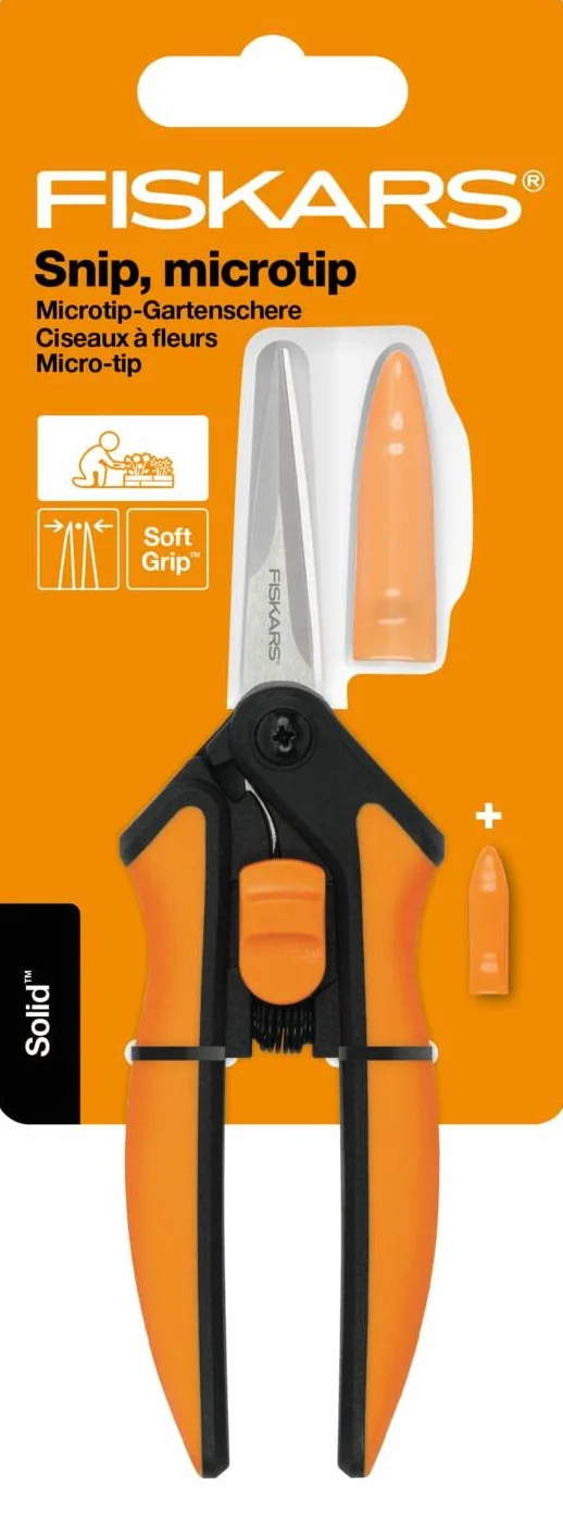 Fiskars Solid Ciseaux à élaguer, Orange/Noir