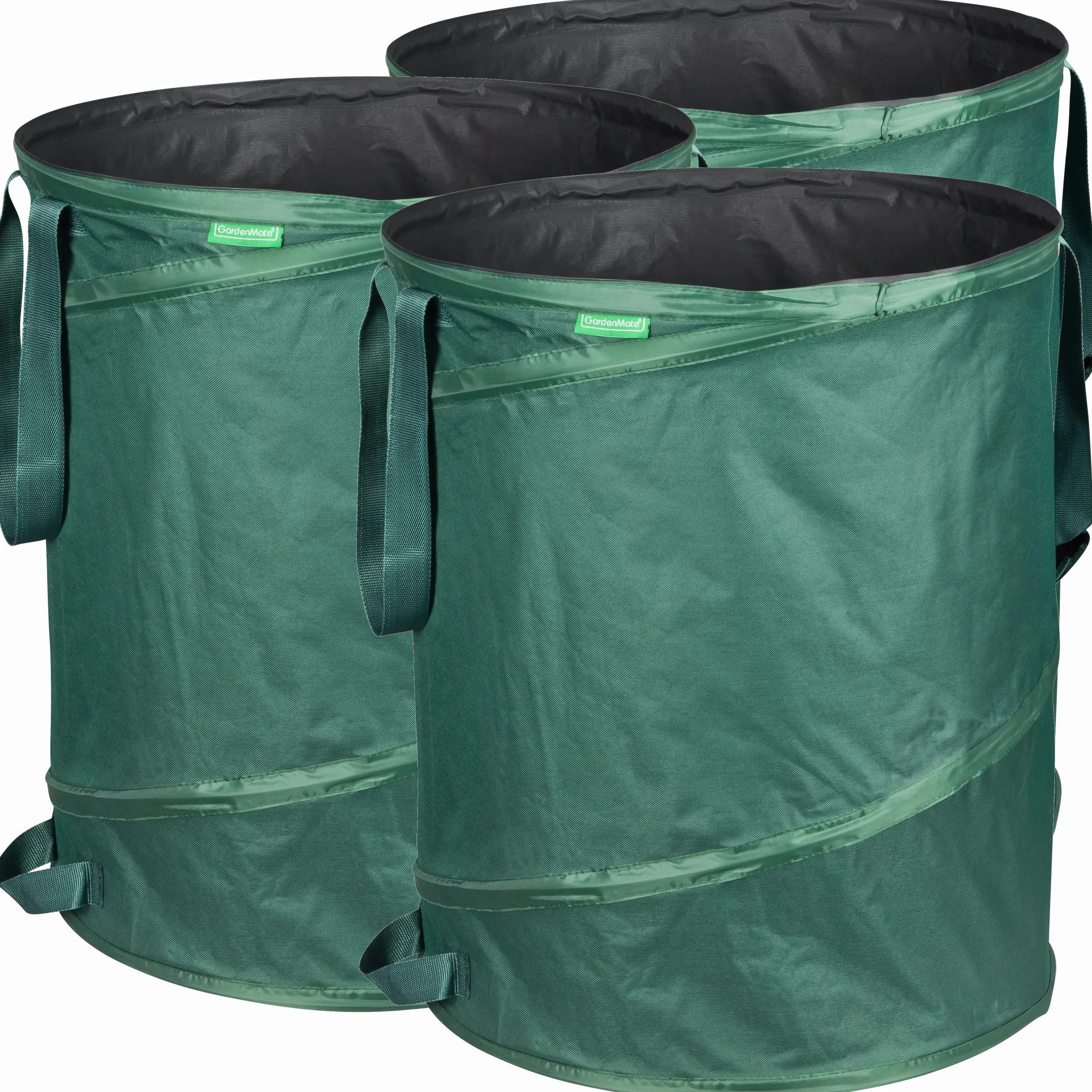 GardenMate 3X Sacs de Jardin Pop-up 160L Polyester Oxford indéchirable