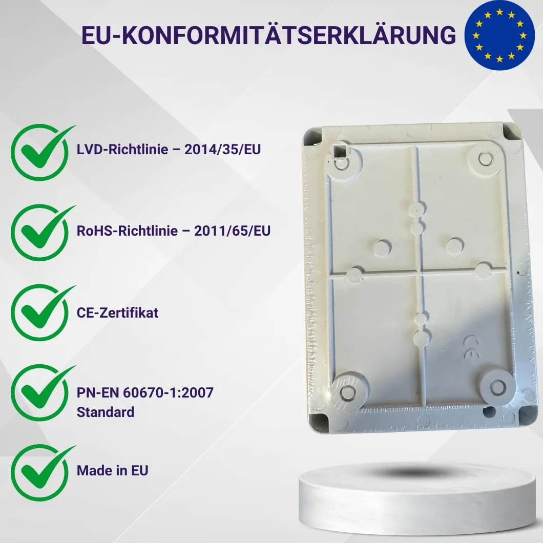 ELEKTRO-PLAST Boîtier de distribution encastré IP55 158 x 118 x 97 mm Transparent TH35