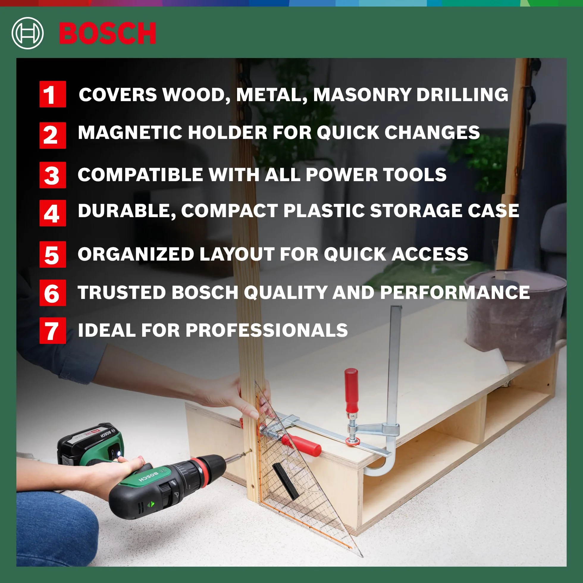 Bosch X-Line Ensemble de forets et de tournevis en titane 34 pièces