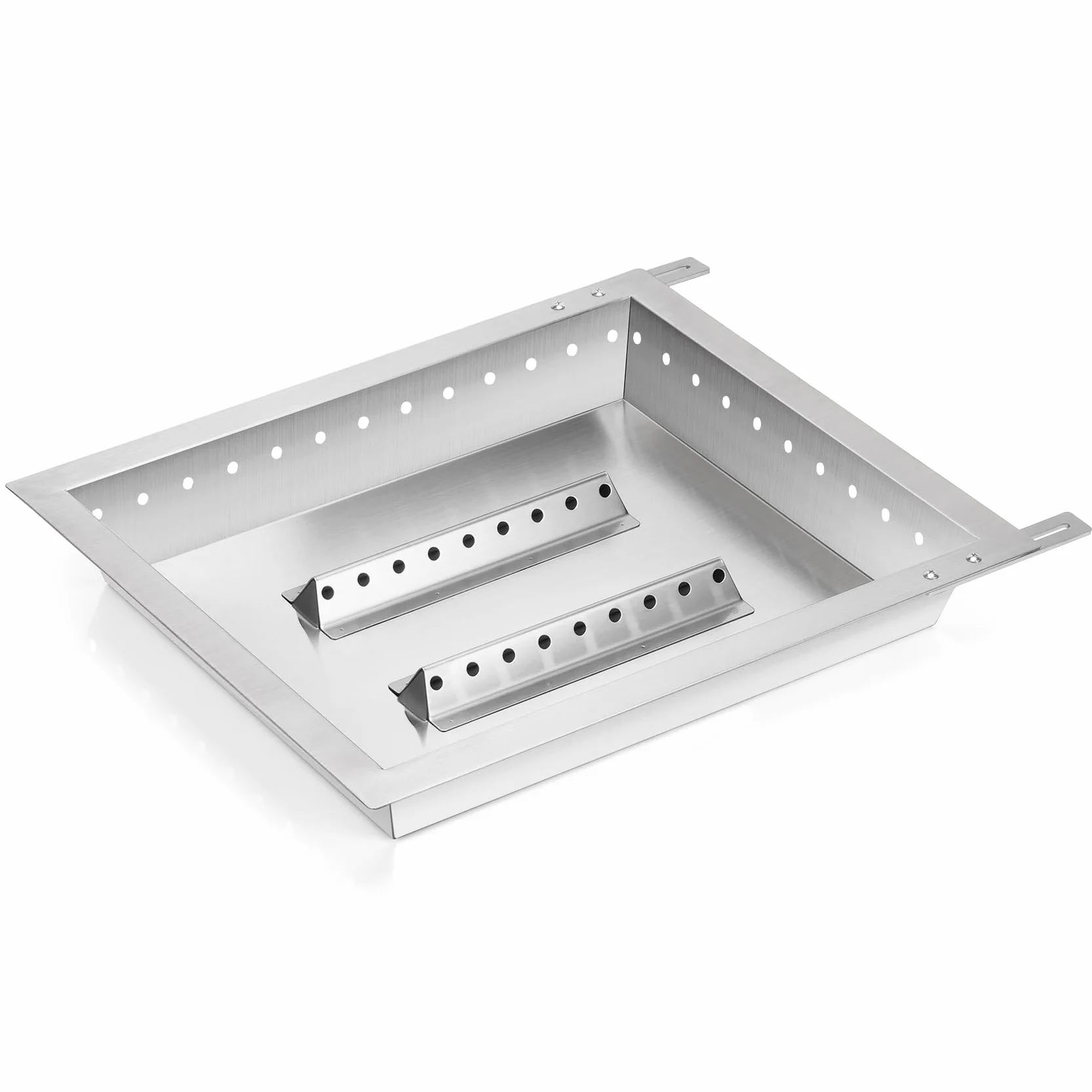 Onlyfire Bac à Charbon en Acier Inoxydable pour Barbecue Weber, Longueur Réglable 44,5-48 cm