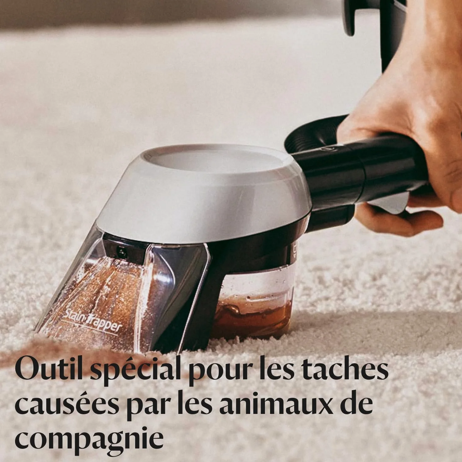 BISSELL SpotClean Pet Pro 15585, Shampouineuse Canapé 750W, Nettoyeur Tapis Moquettes Meubles Tissus Voiture