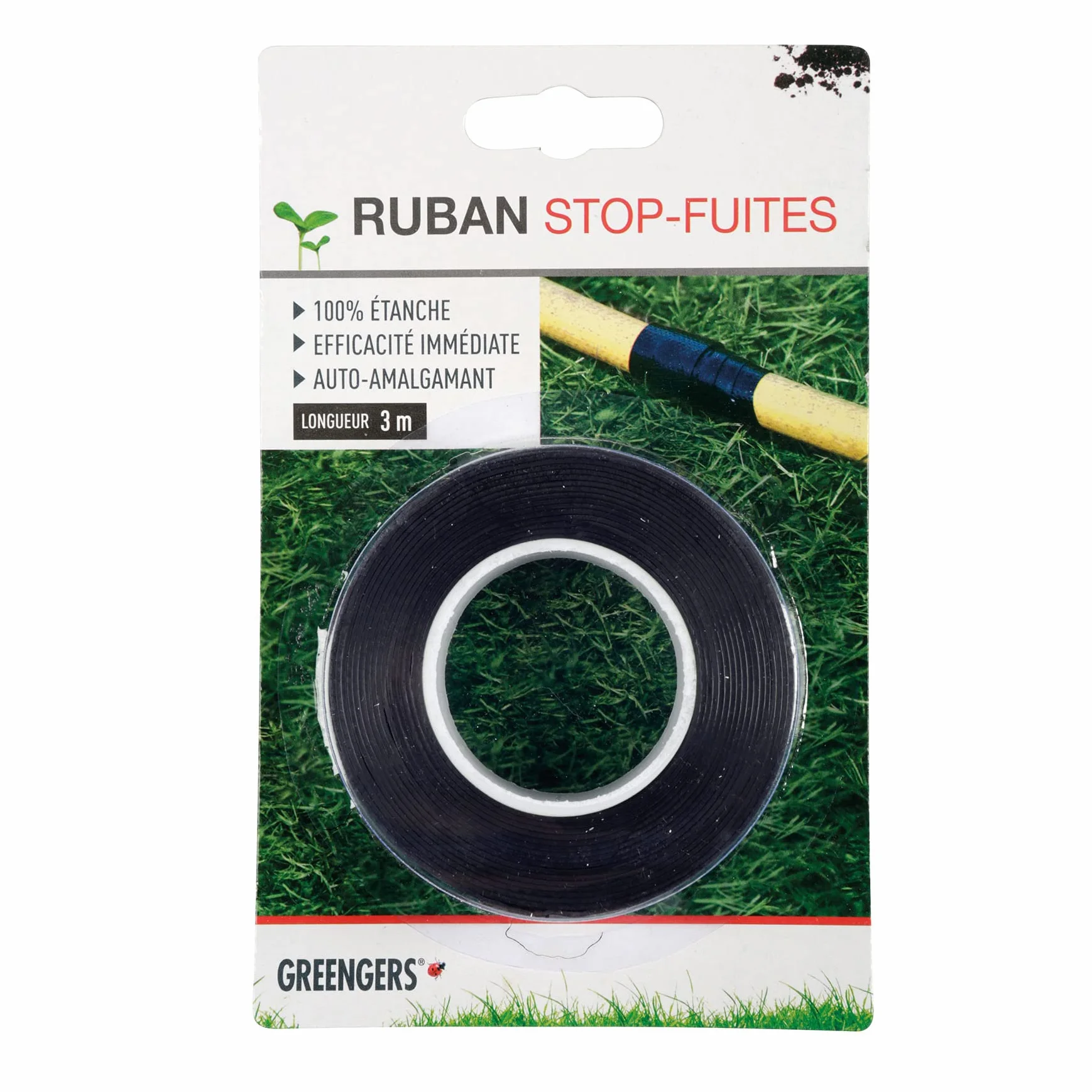 Ruban adhésif isolant étanche auto-amalgamant 25mm x 3m Noir