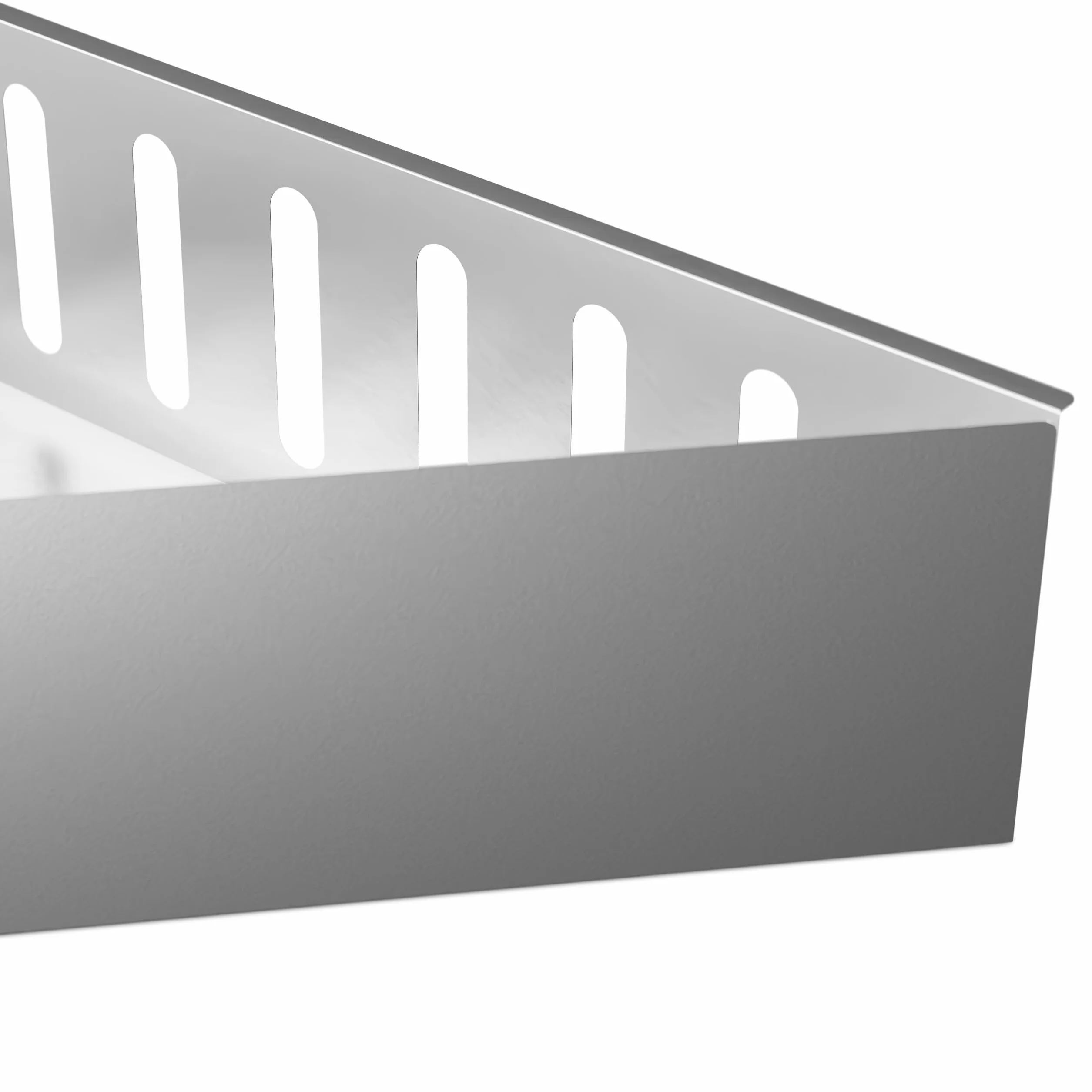 Relaxdays Paniers à Charbon Barbecue, 2 pièces, HLP: 7,5x38x12 cm, Barquette Cuisson directe & indirecte, Acier, argenté