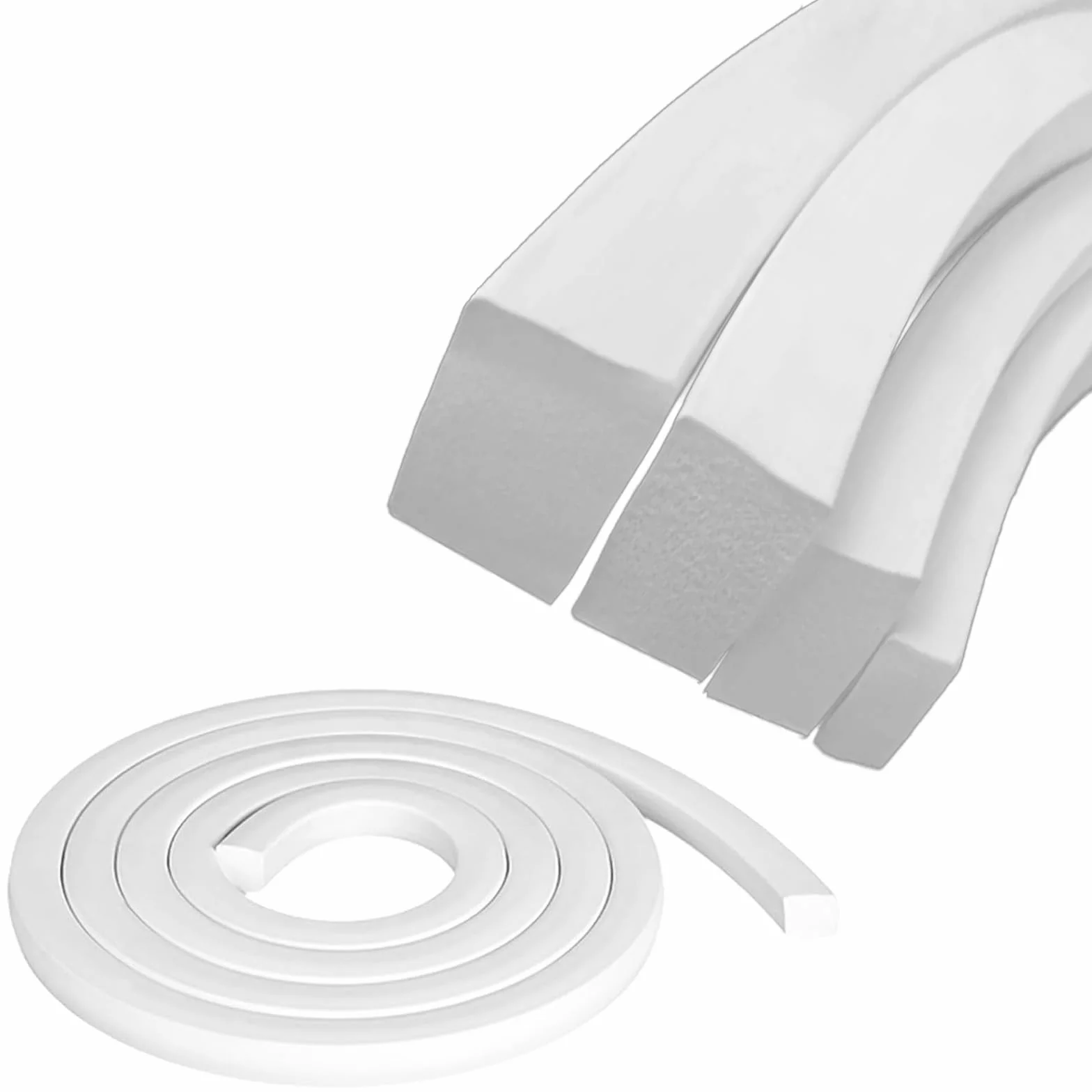 Bande d'étanchéité en Mousse de Silicone 10mm x 20mm x 5M pour Fenêtre Porte