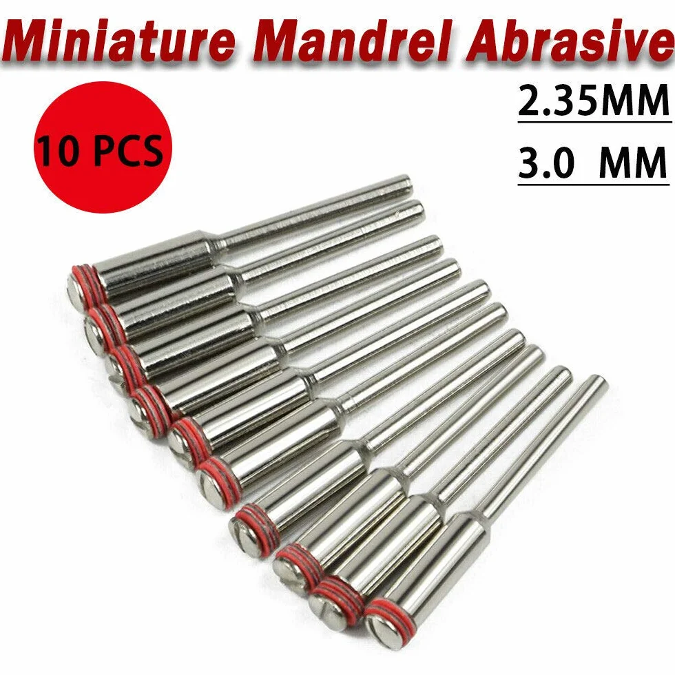 Lot de 10 mandrins à tige 2,35 mm/3 mm pour disque de coupe Dremel
