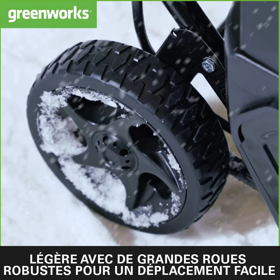 Greenworks GD40ST Souffleuse à Neige Sans Fil Moteur Sans Balai 51 cm 40V