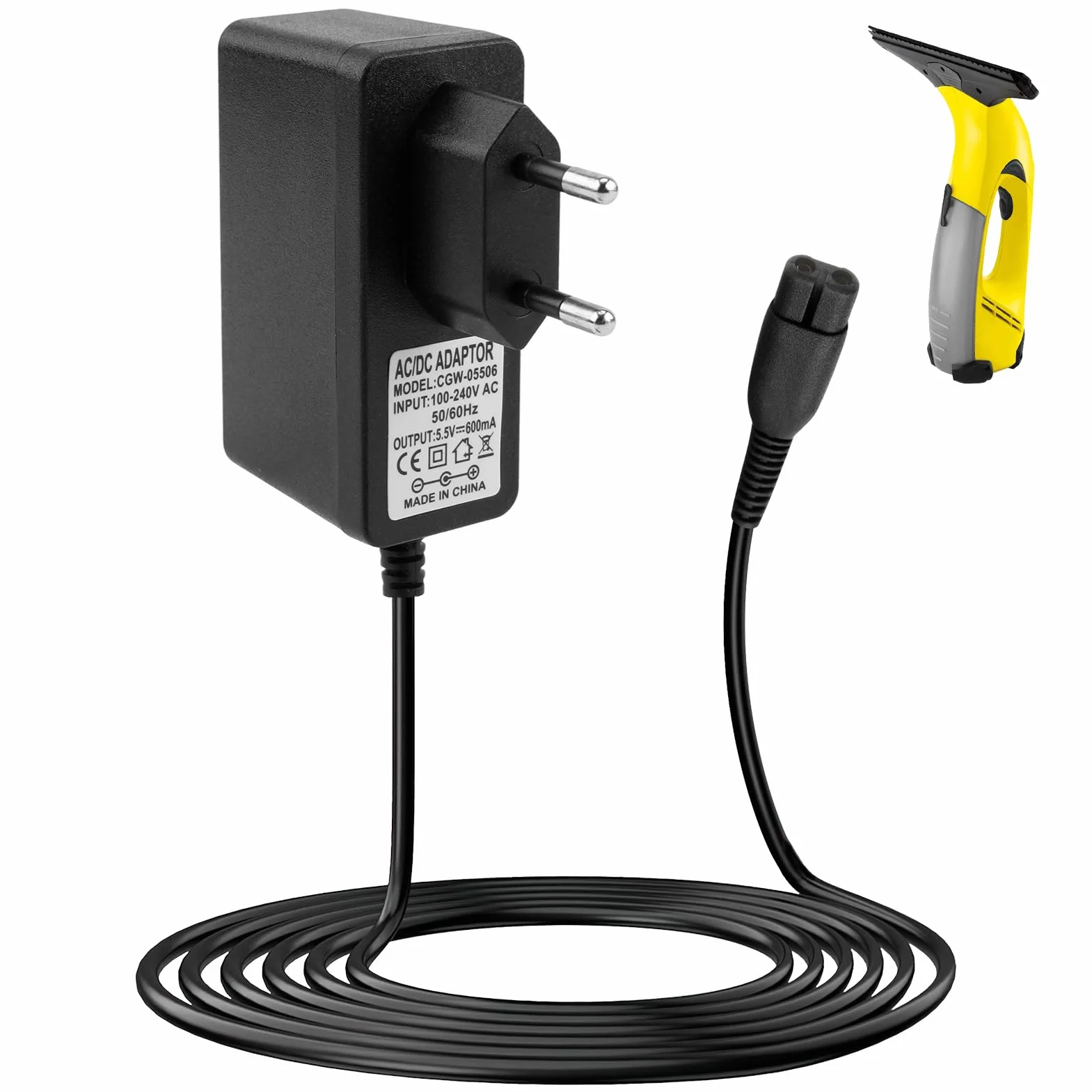 Chargeur Compatible pour Karcher Nettoyeur de Vitres WV2 WV2 Plus WV1 WV50 WV60 WV70 WV75 WV5 WV5 Premium KV4 WV Classic Easy Plus