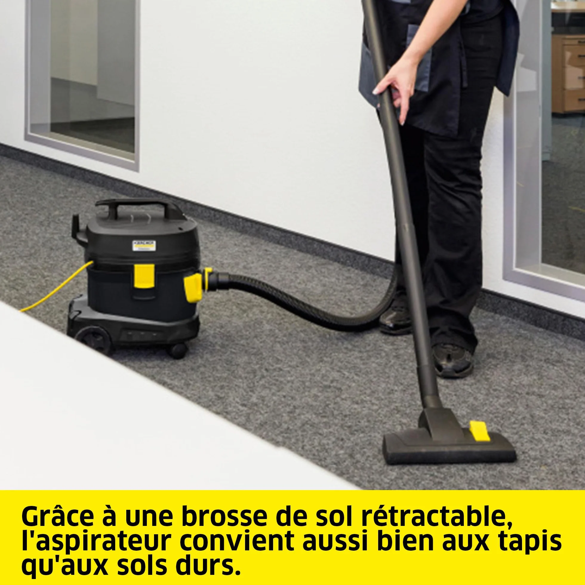 KÄRCHER aspirateur T 11/1 Classic HEPA 14 850 W 11 l 61 dB(A) 4,2 kg 7,5 m