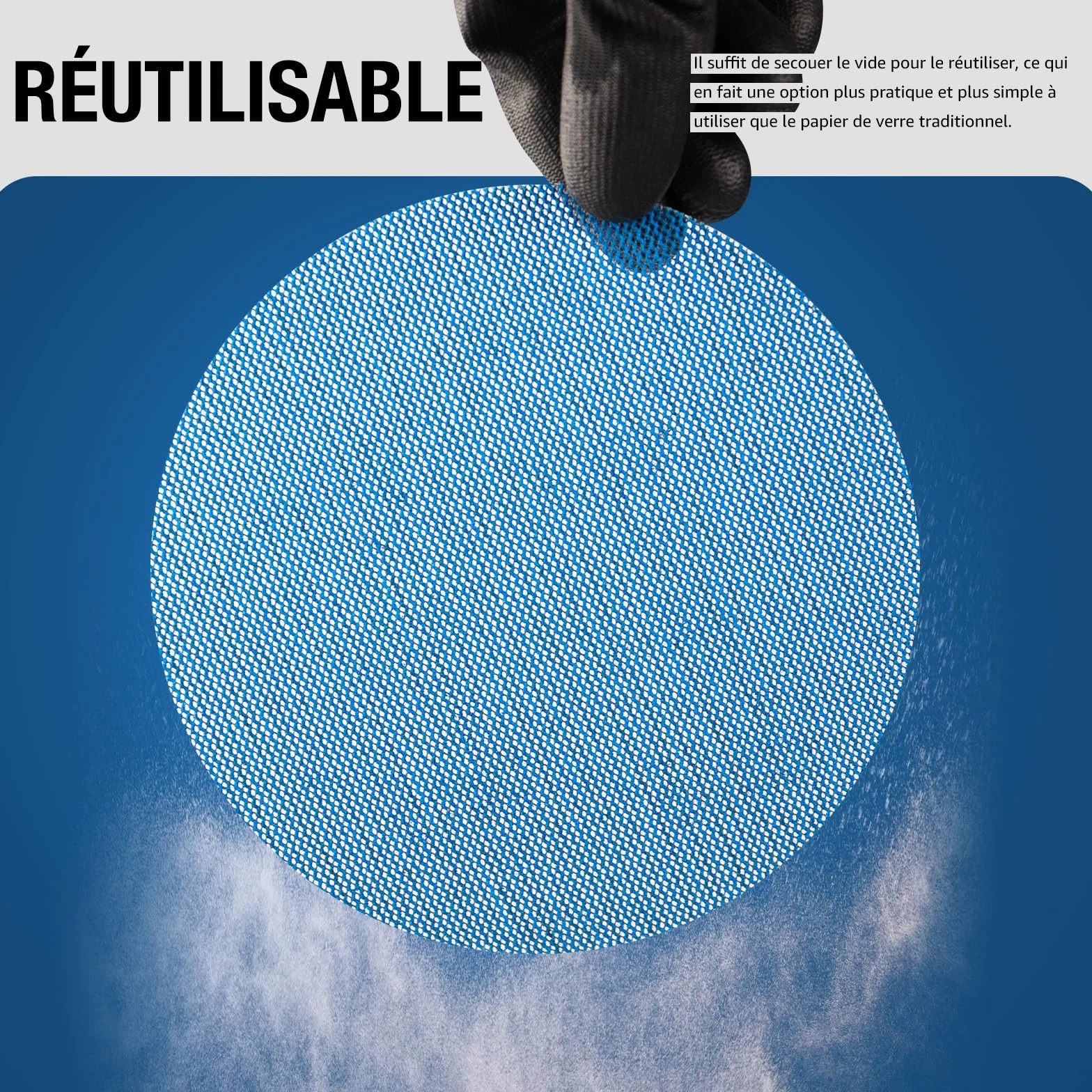 Disques Abrasifs 150mm Grain 80/120/180/240/320 Céramique Anti Poussière 40 Pièces