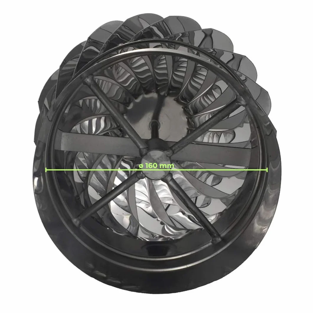 EINSIDE Extracteur de fumées rotatif éolien inox AISI 304 ø 160 mm