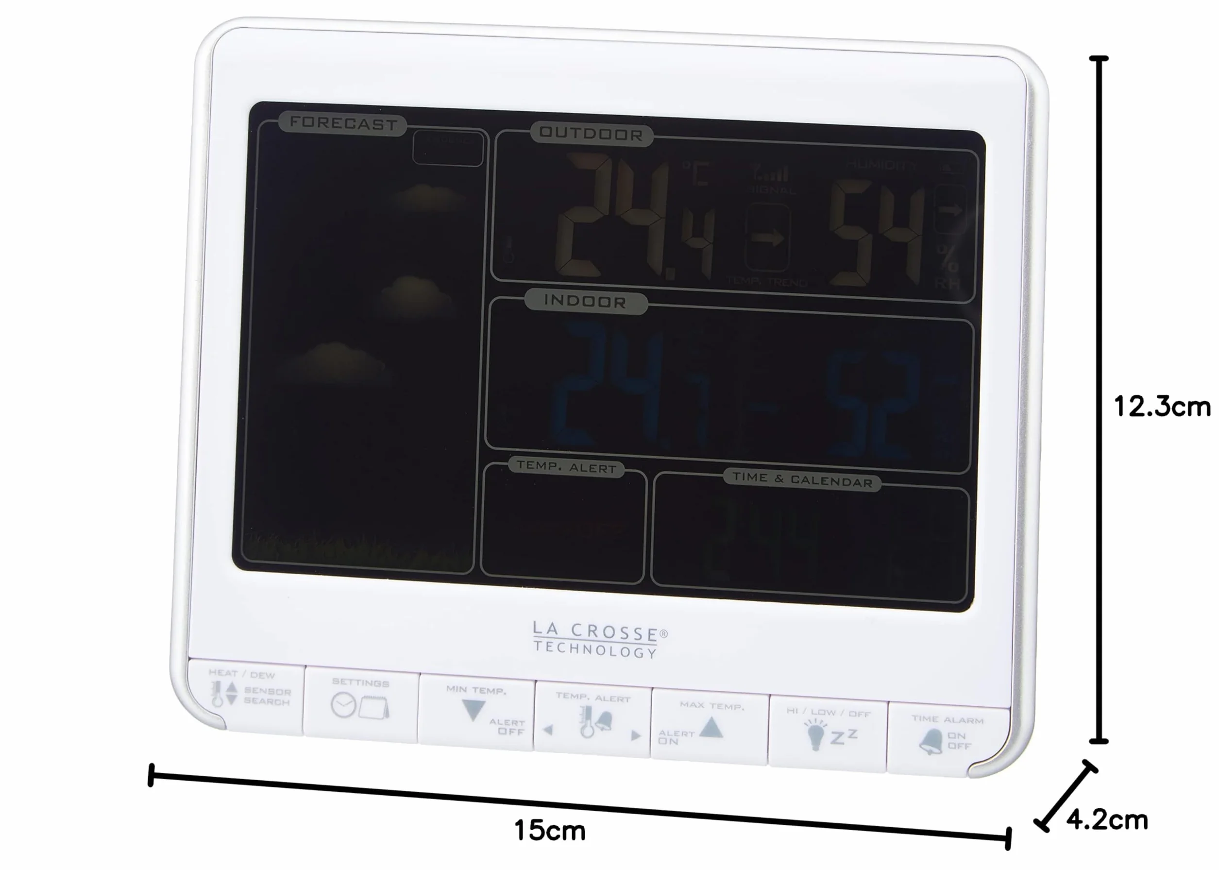 La Crosse Technology WS6826 Station Météo écran Coloré Argent