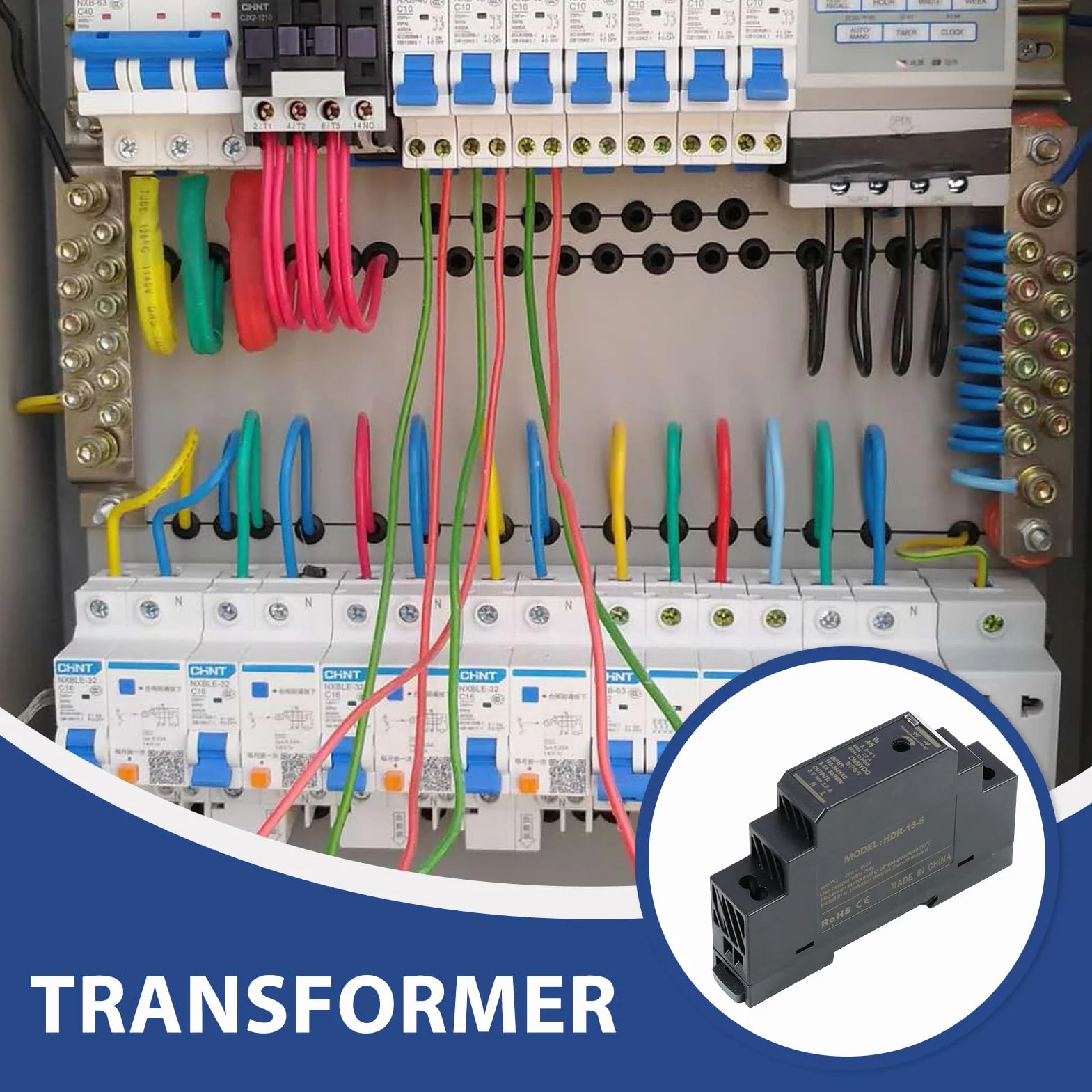 Alimentation Rail DIN 5V DC 3A 15W TS 35 pour Armoires Électriques Domotique