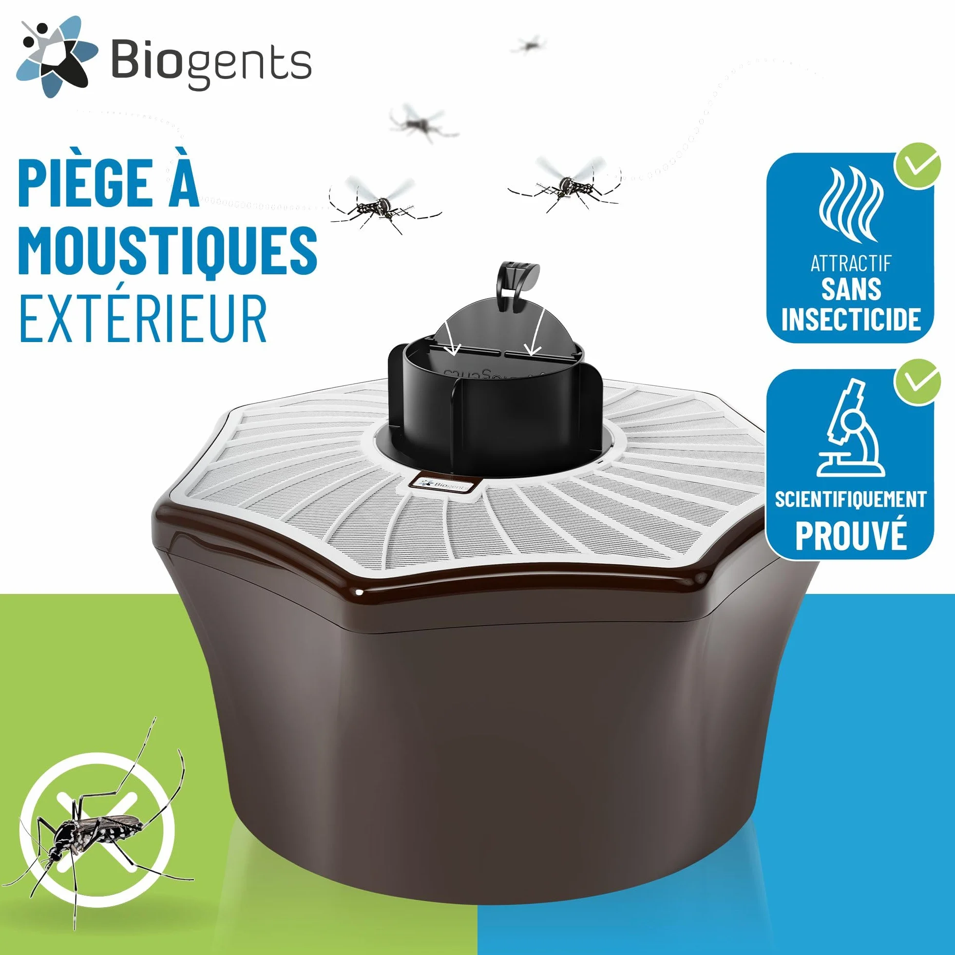 BIOGENTS Piège Extérieur Anti-Moustiques Tigres Recharge 6 Mois Season Pack