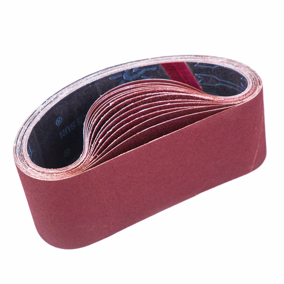 Bande Abrasive 75 x 533 mm 15 Pièces pour Ponceuses à Bande