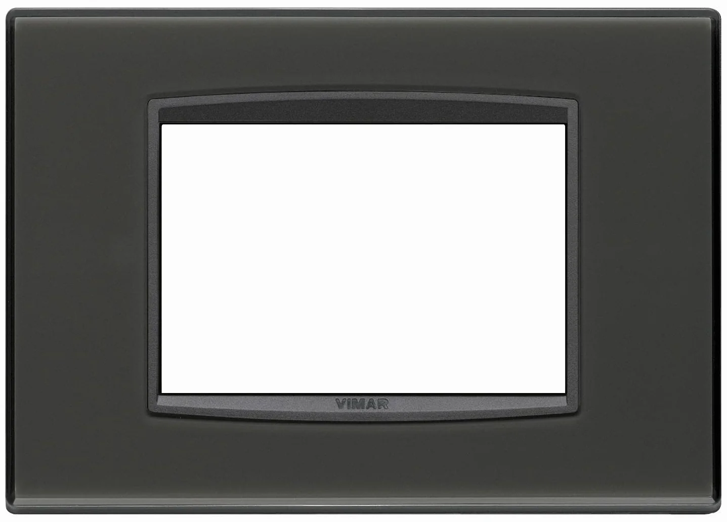 VIMAR EIKON CLASSIC PLATE 3 MODULES REFLEX ANTHRACITE