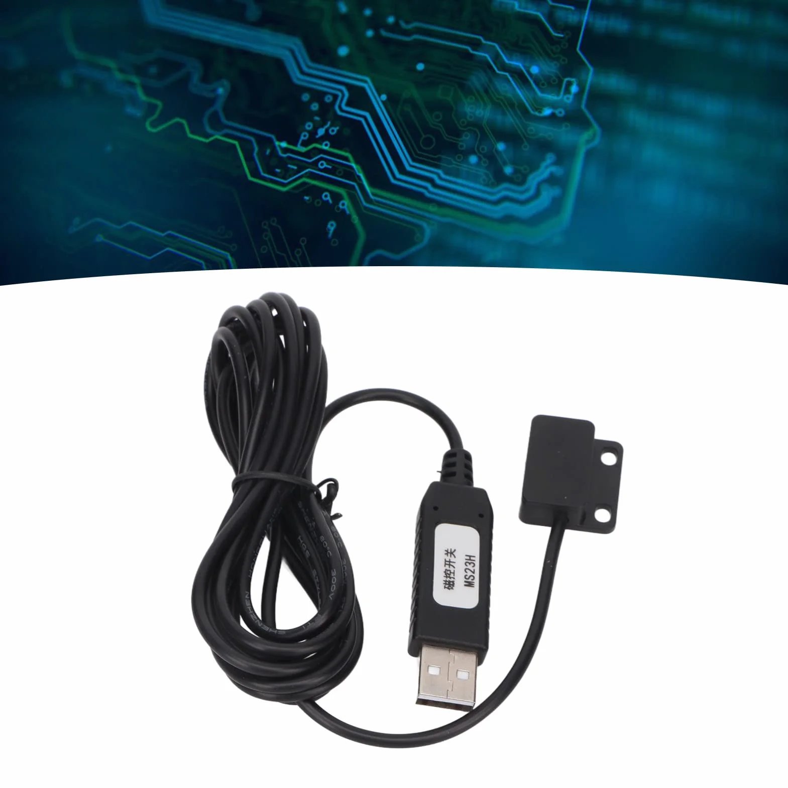 Jectse Commutateur à Capteur Magnétique USB, Câble de Clavier ABS Personnalisable pour OS X, Distance de Déclenchement 0-15 mm