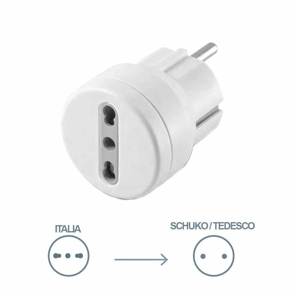 Electraline Adaptateur prise électrique blanc 71047