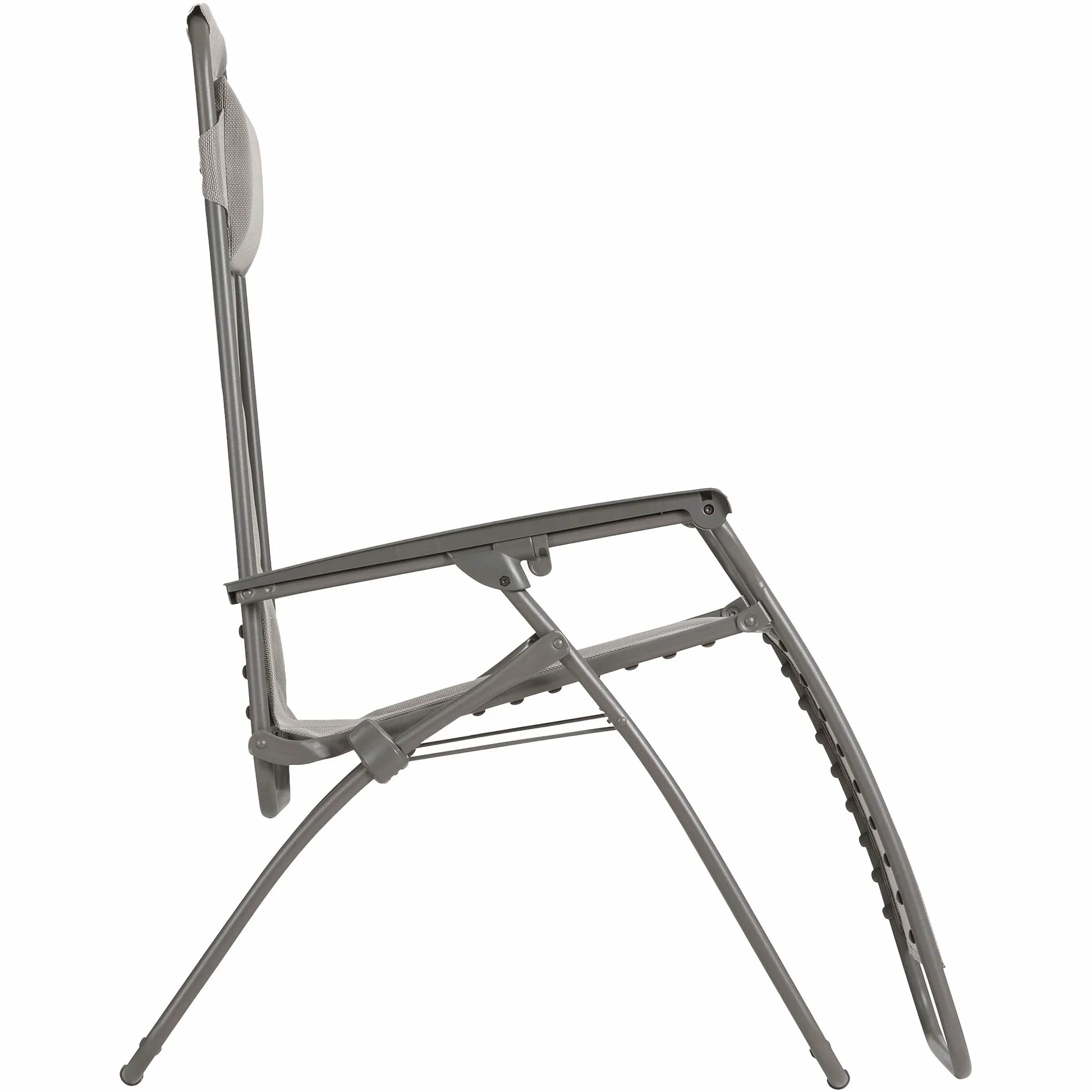 Lafuma MOBILIER - Fauteuil Relax Transat Jardin - Chaise Longue Zéro Gravité - Rclip - Batyline® Iso - Gris Terre - Fabriqué en France - LFM5169_8556 - Garantie 5 Ans - L.88xl.67xH.114cm