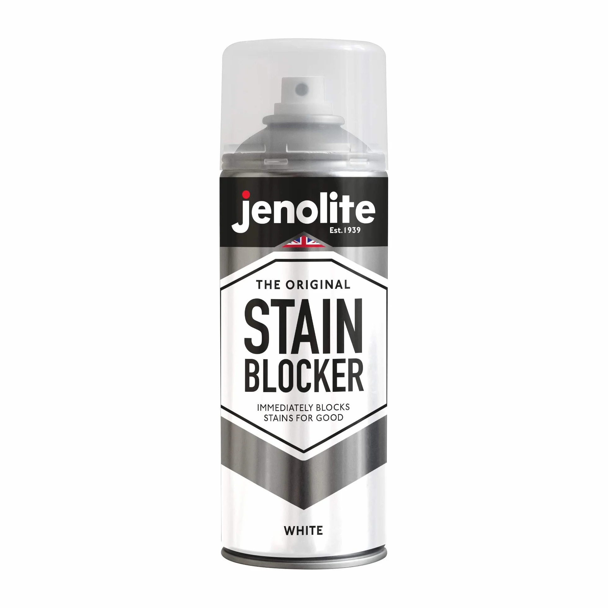JENOLITE Apprêt Anti-Taches en Spray Blanc 400ml Bloque les taches Sous-couche peinture murs plafonds