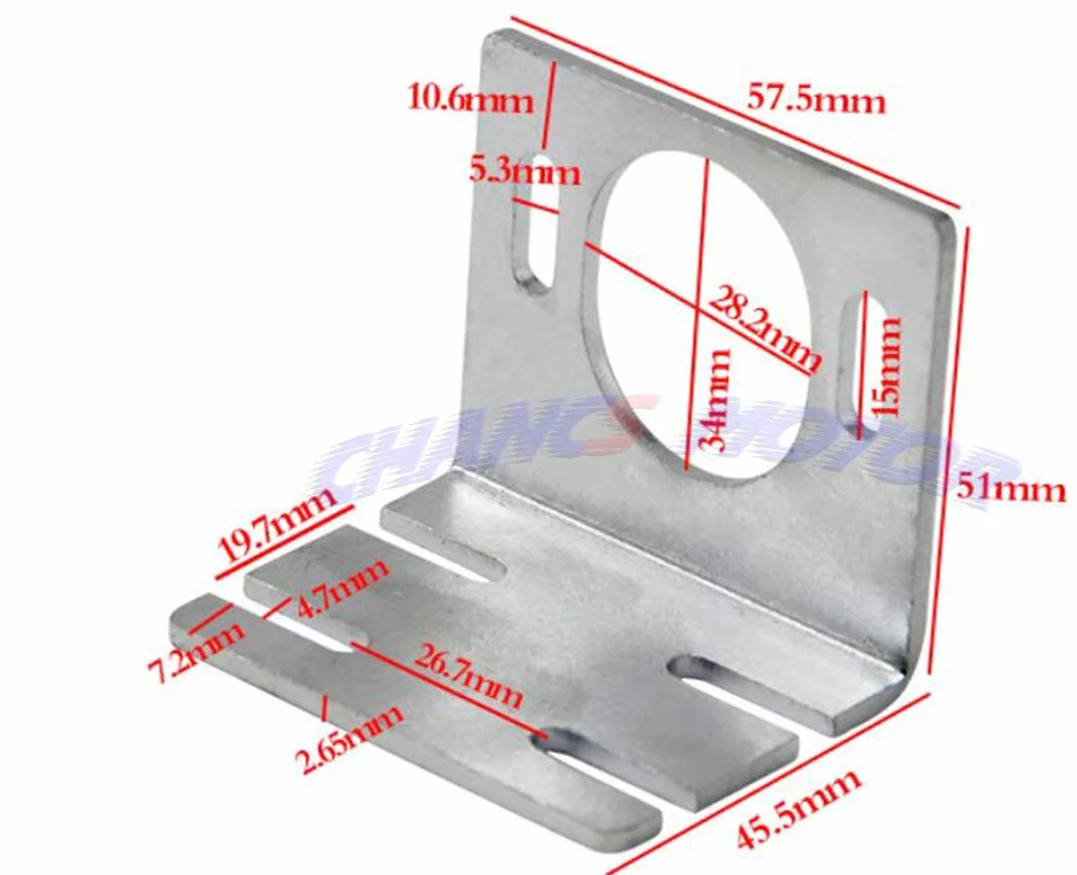 CHANCS Permanent Magnet DC Motor 12V 3500RPM CW/CCW Reversible CH-3420 with Mounting Bracket