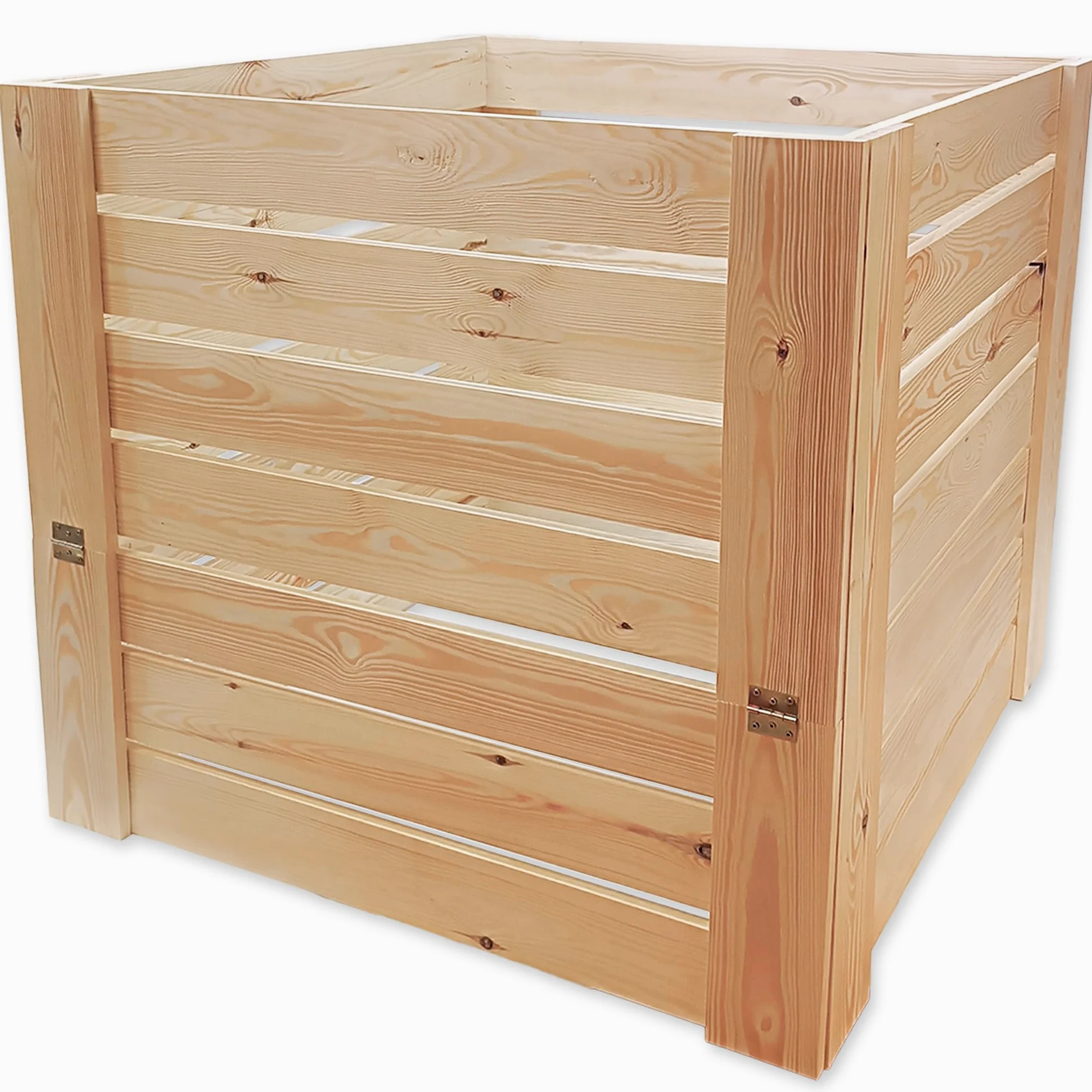 MG Design Composteur en Bois 500L - bac à Compost de Jardin avec Trappe, composteur extérieur Stable pour déchets organiques