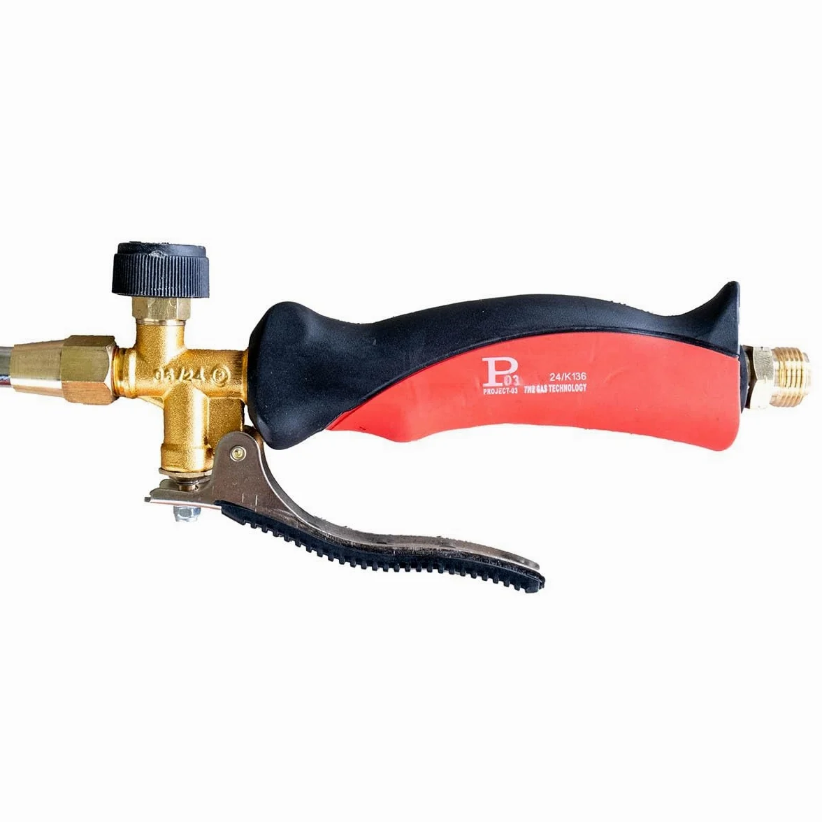 INTEC - Désherbeur thermique à gaz 2 Bruleurs Ø 60 mm Turbo Détendeur gaz 4.0 bar Tuyau 5m + Chariot de Transport INTEC