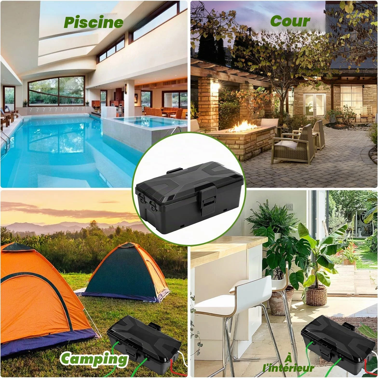 Boîte Étanche Électrique Extérieur IP54 25x12x7 CM avec Bouclier Amovible