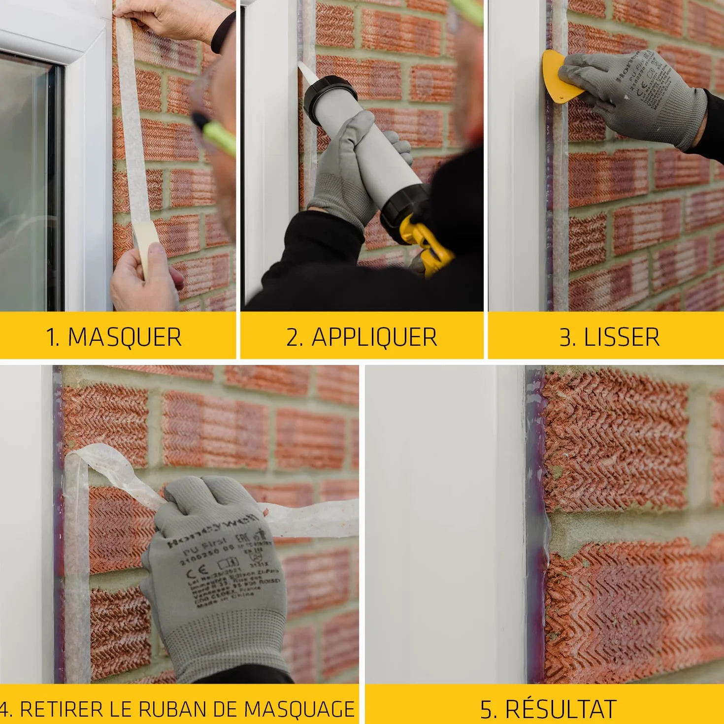 SIKA SikaSeal-184 Mastic acrylique haute performance gris béton 300 ml