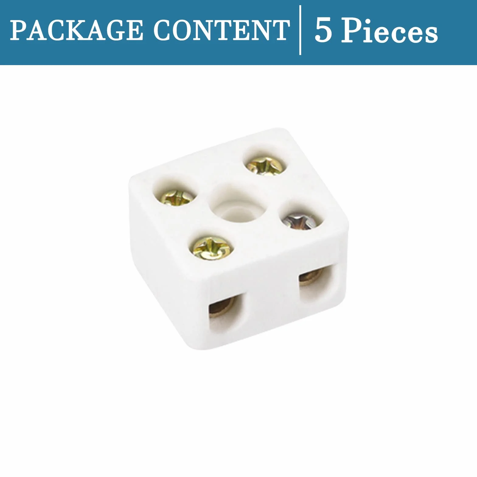 QUARKZMAN 2 Position Fil Connecteur Double Rangée Céramique Borne Blocs 10A