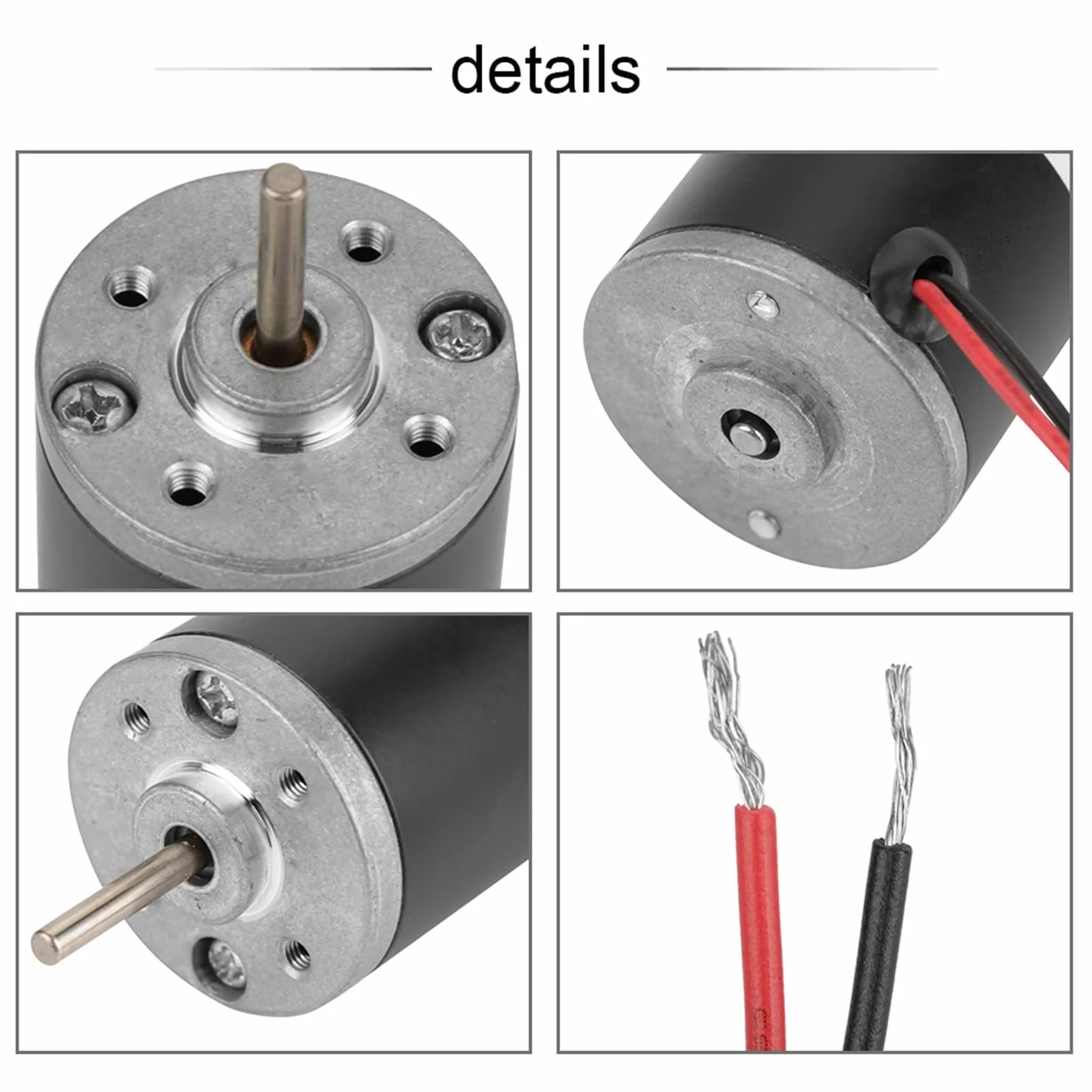 Moteur Électrique Miniatuur à Courant Continu 31ZY 6V 12V 24V 3500-8000 Tr/min Moteur Magnétique Permanent CC