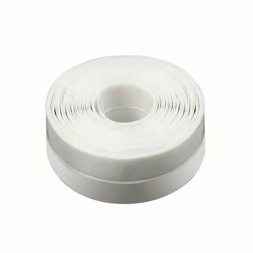 Joint d'étanchéité en silicone pour porte et fenêtre, 25 mm x 3,0 m, blanc, anti-poussière et bruit