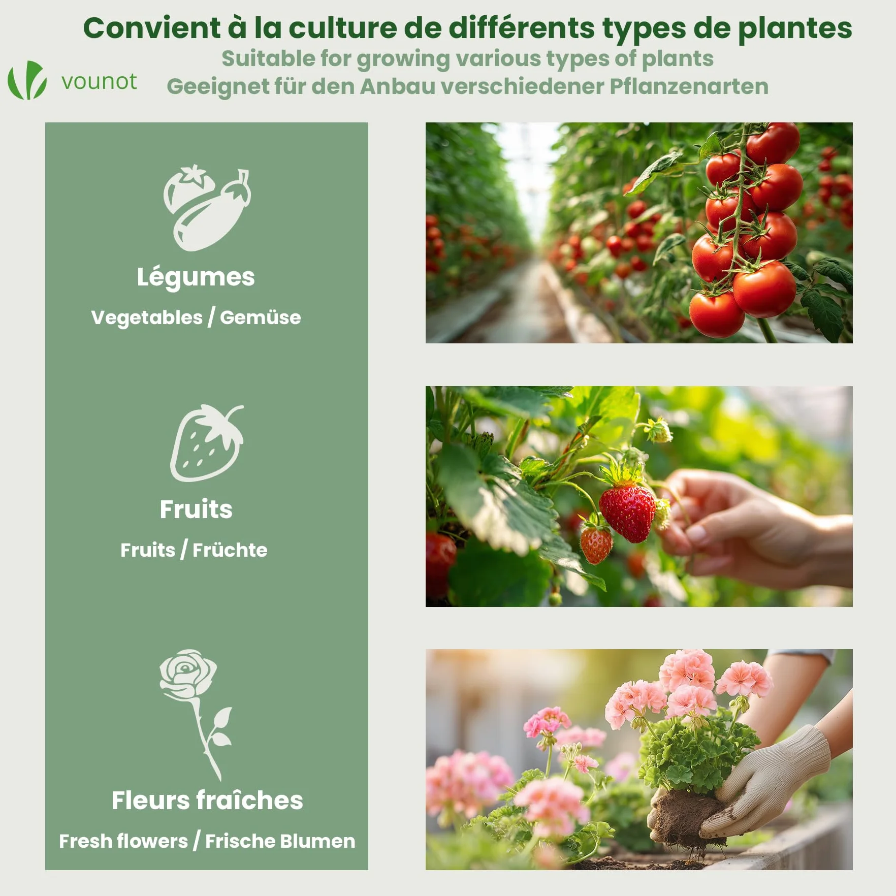VOUNOT ® Mini Serre de Jardin à Toit Pointu avec 2 fenêtres avec Zip enroulables Bâche PE renforcée 135g/m2 pour semis Plantes Fleurs légumes 180x90x90cm Vert