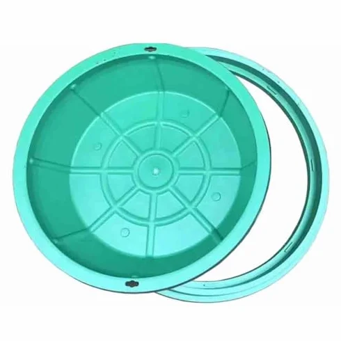Couvercle de fosse septique en résine invisible pour bassin d'égout encastré durable