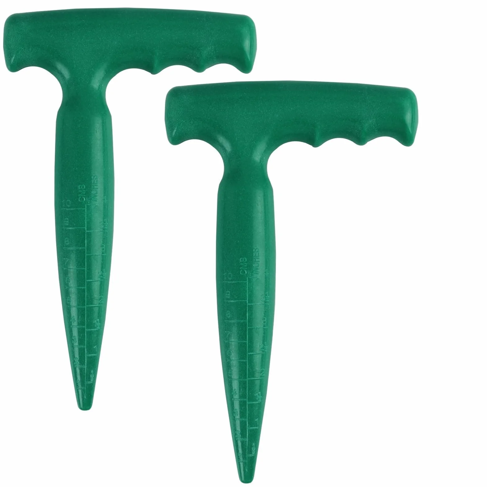 Plantoir à Bulbes avec Échelle de Profondeur Intégrée, Outil Ergonomique pour Plantation Précise de Bulbes, Légumes, Fleurs, Design Robuste pour Jardinage facile et Efficace, Vert