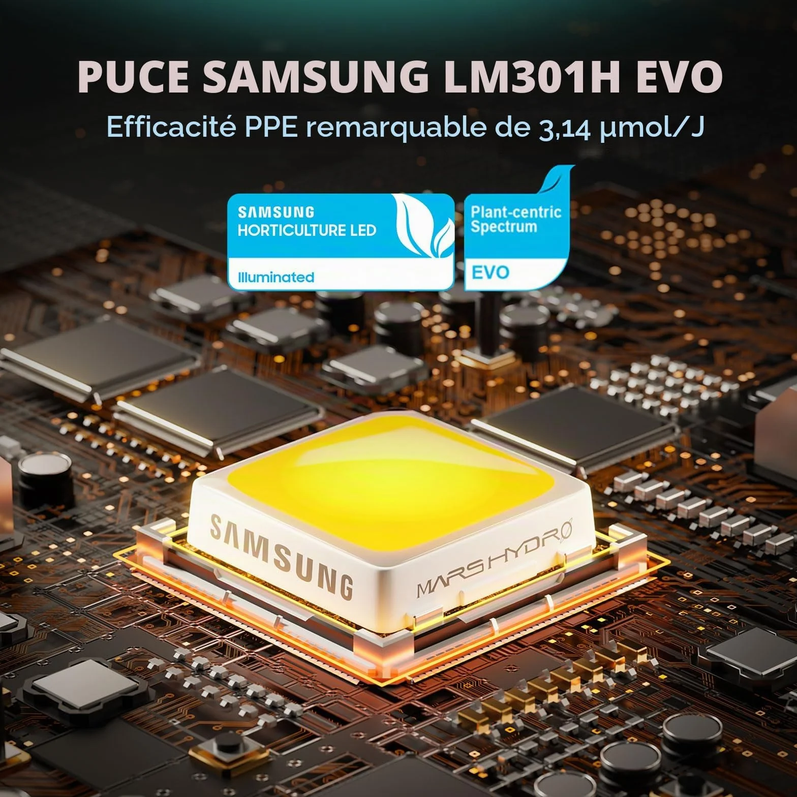 Mars Hydro FC1500 Smart Grow Box Kit complet 80x80x160 cm Lampe LED dimmable Samsung App Télécommande