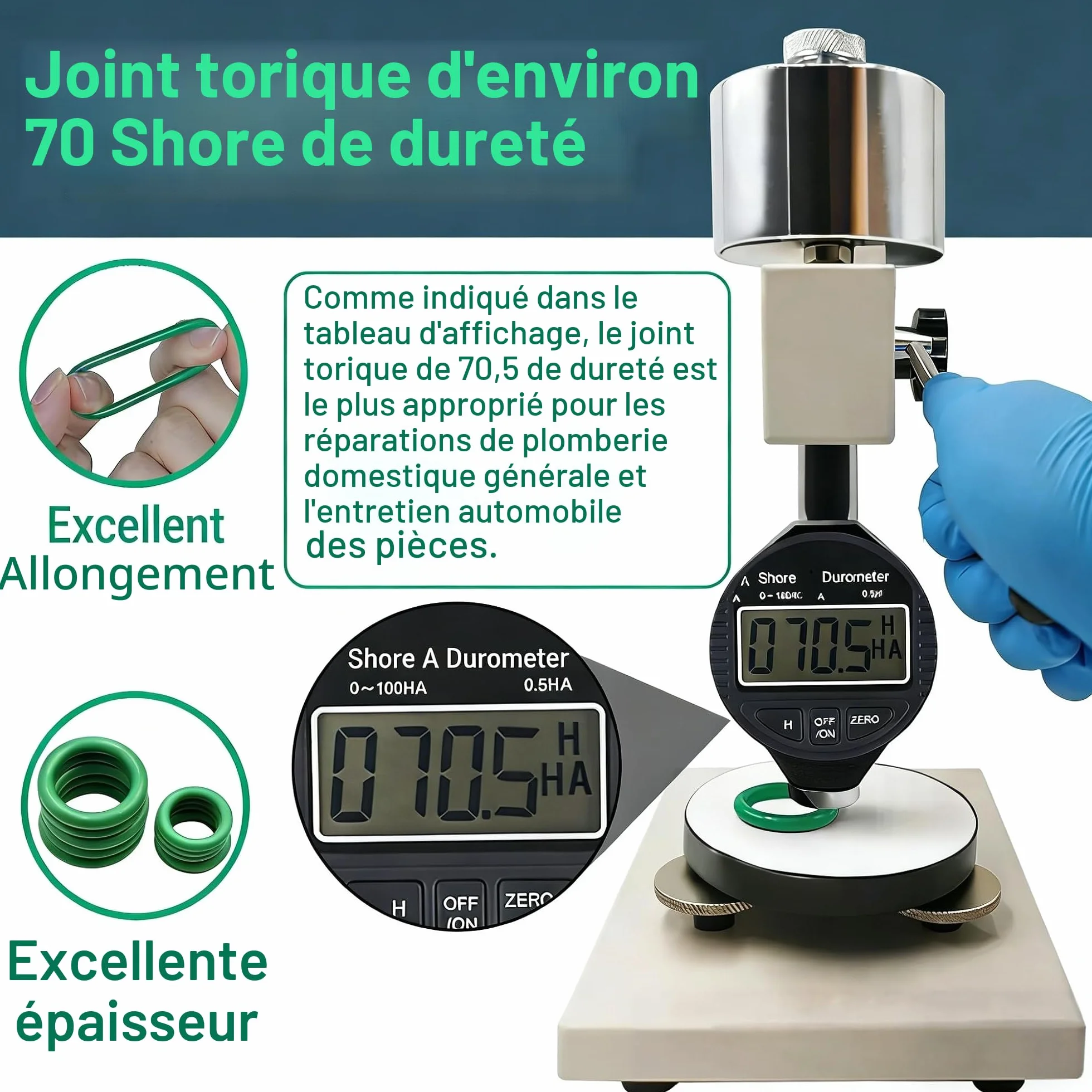 Lot de 595 joints toriques AC automobiles SAE et métriques pour climatisation