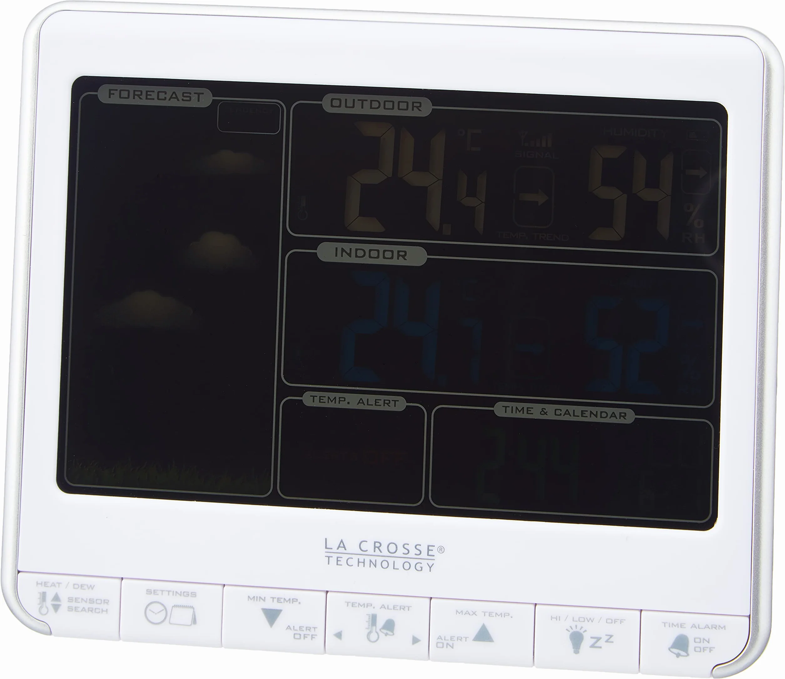 La Crosse Technology WS6826 Station Météo écran Coloré Argent
