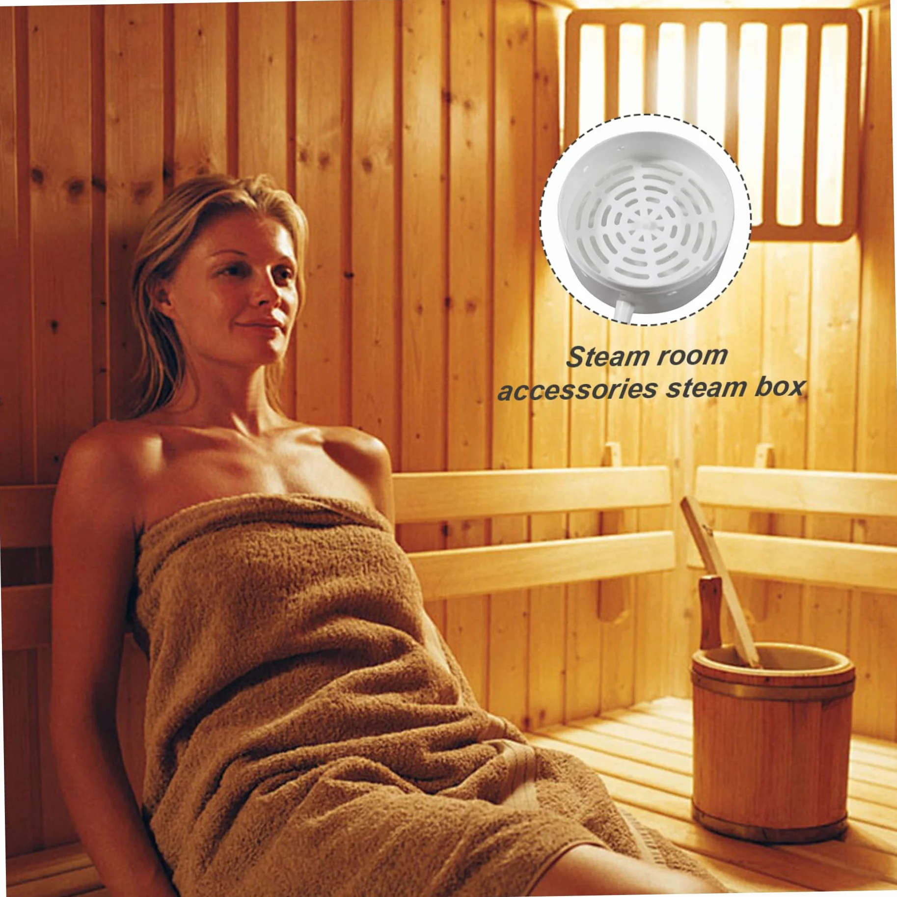 Boîte de Fumigation pour Sauna, boîtier à Vapeur 4,7 x 4,7 x 2 Pouces