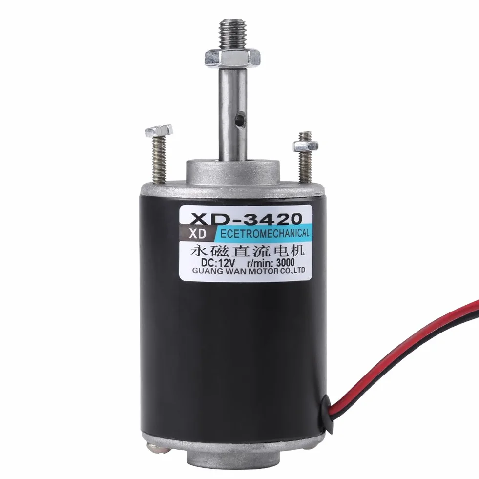 Moteur DC à Aimant Permanent 12V 24V 3500RPM Mini Générateur DIY CW CCW