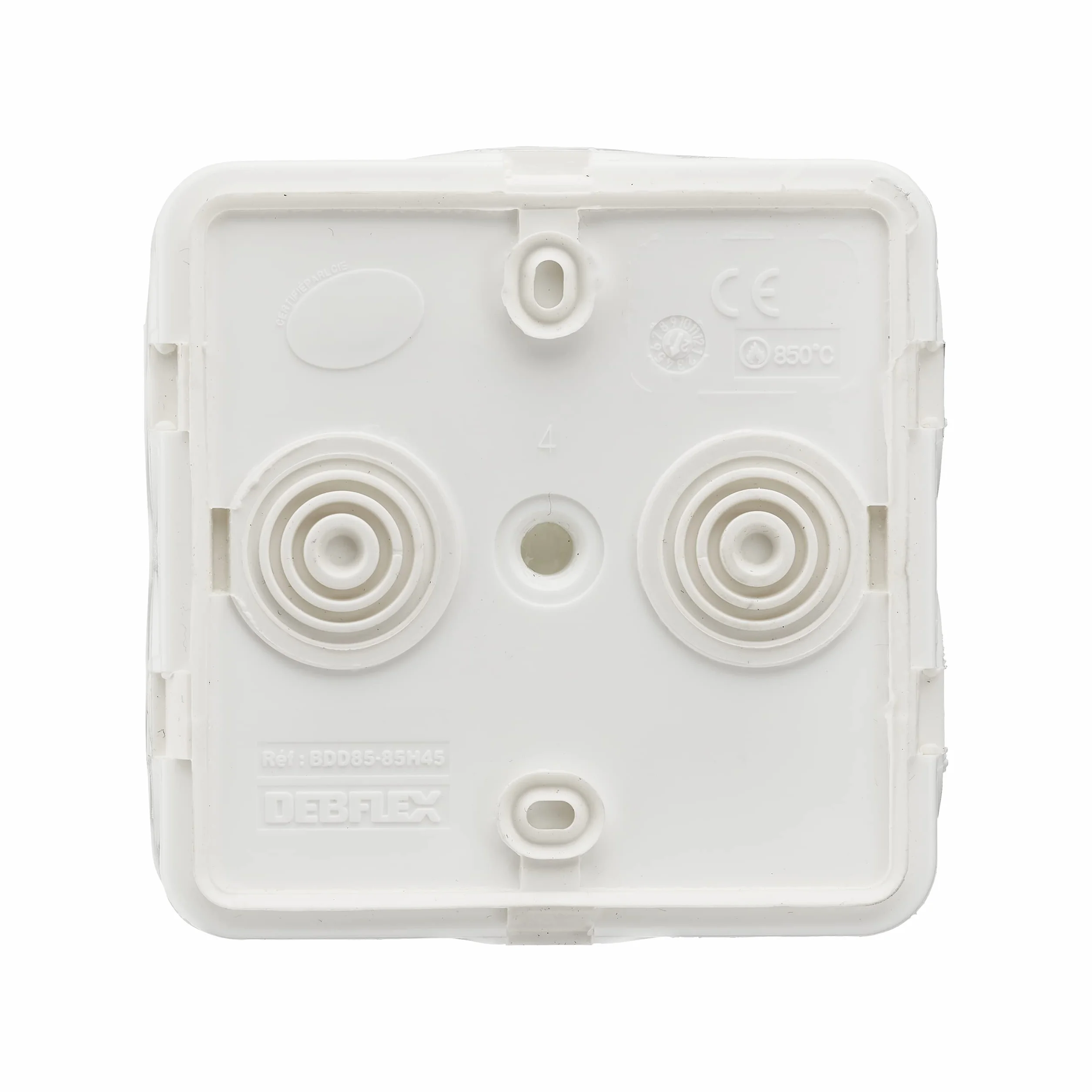 DEBFLEX Boîte De Dérivation Étanche IP66 85x85 Blanc
