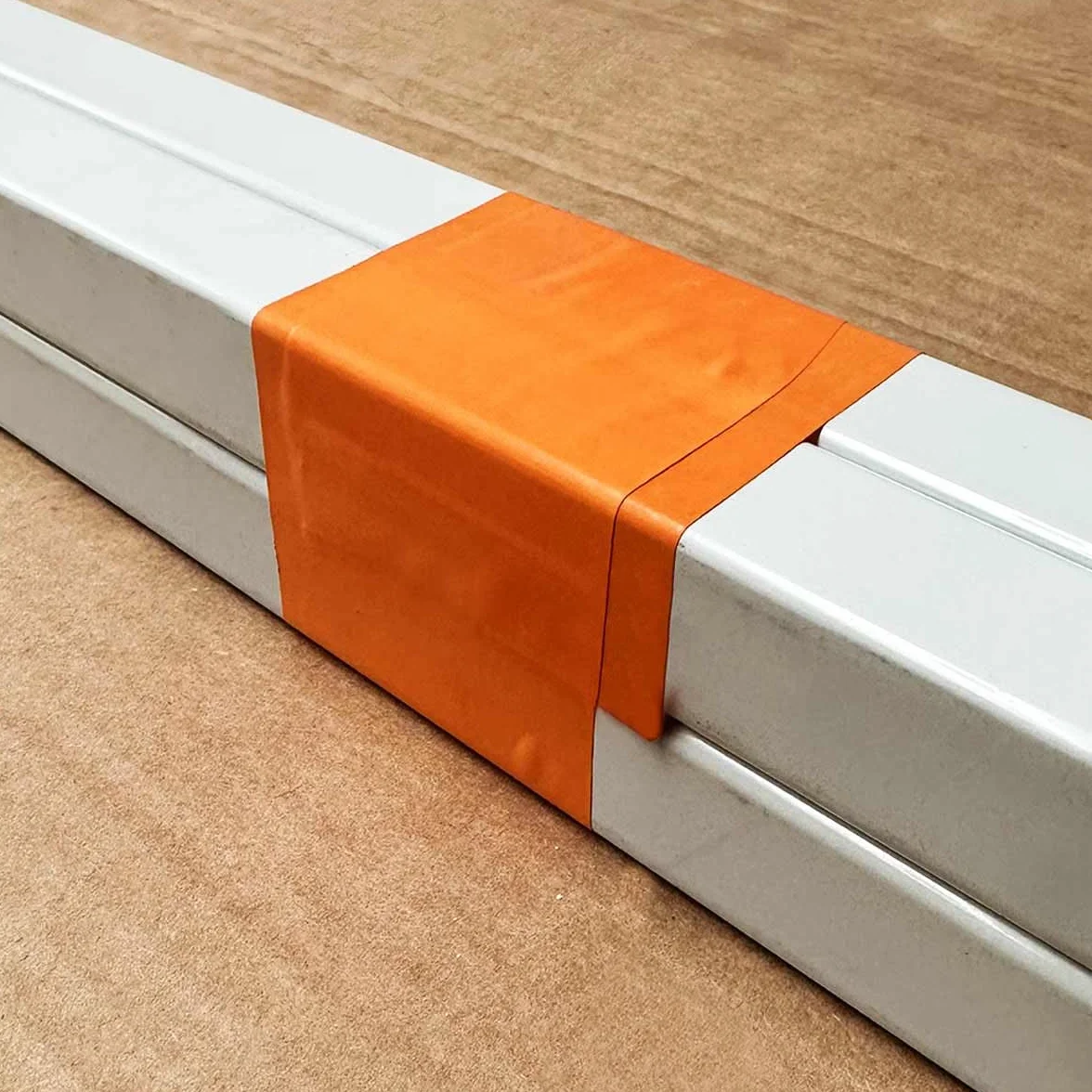 Tecplast Lot de 6 Rubans adhésifs PVC orange 50 mm x 33 m - Rouleau adhésif de chantier