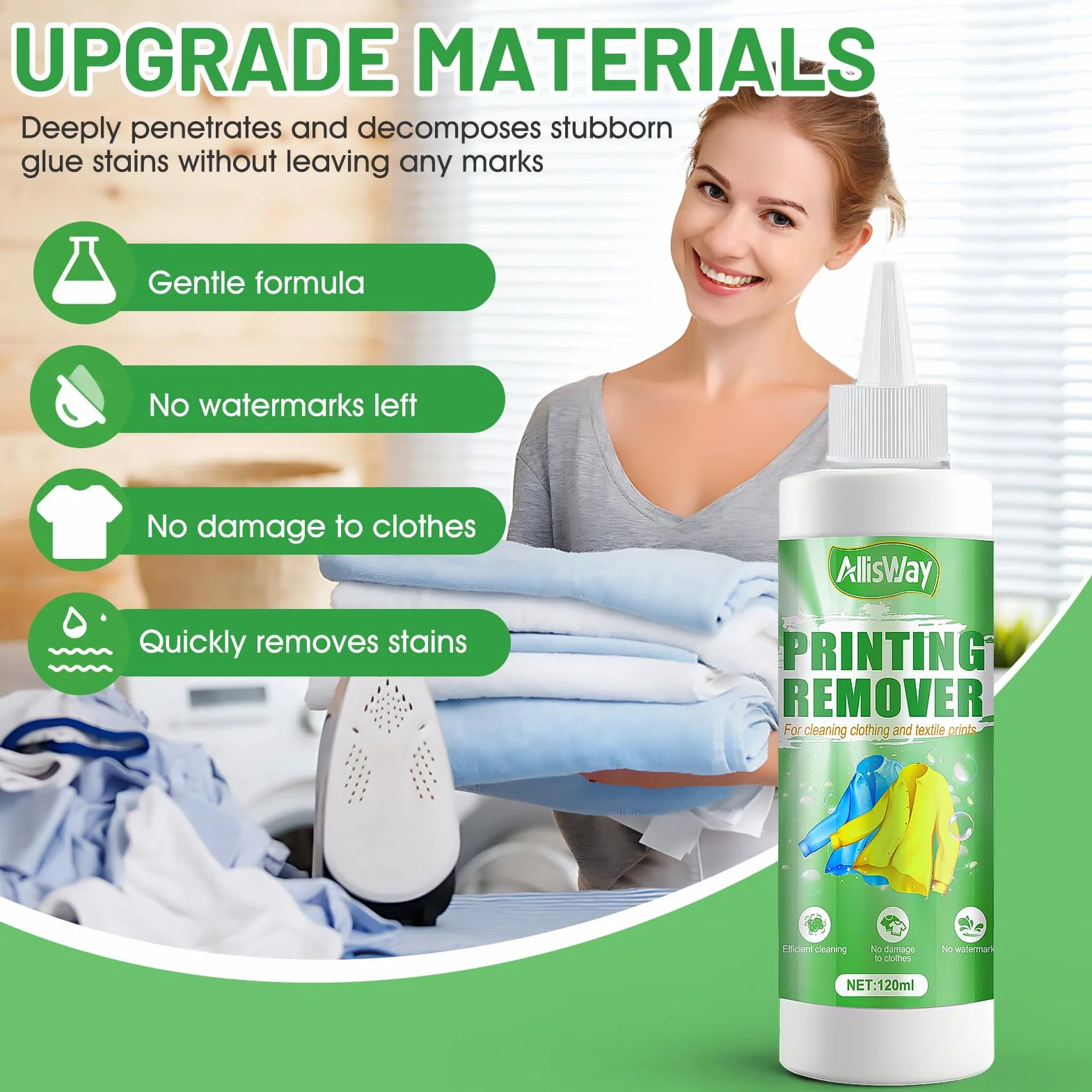 DTF Print Remover Liquid 120ML pour Éliminer les Vieilles Impressions sur Textiles
