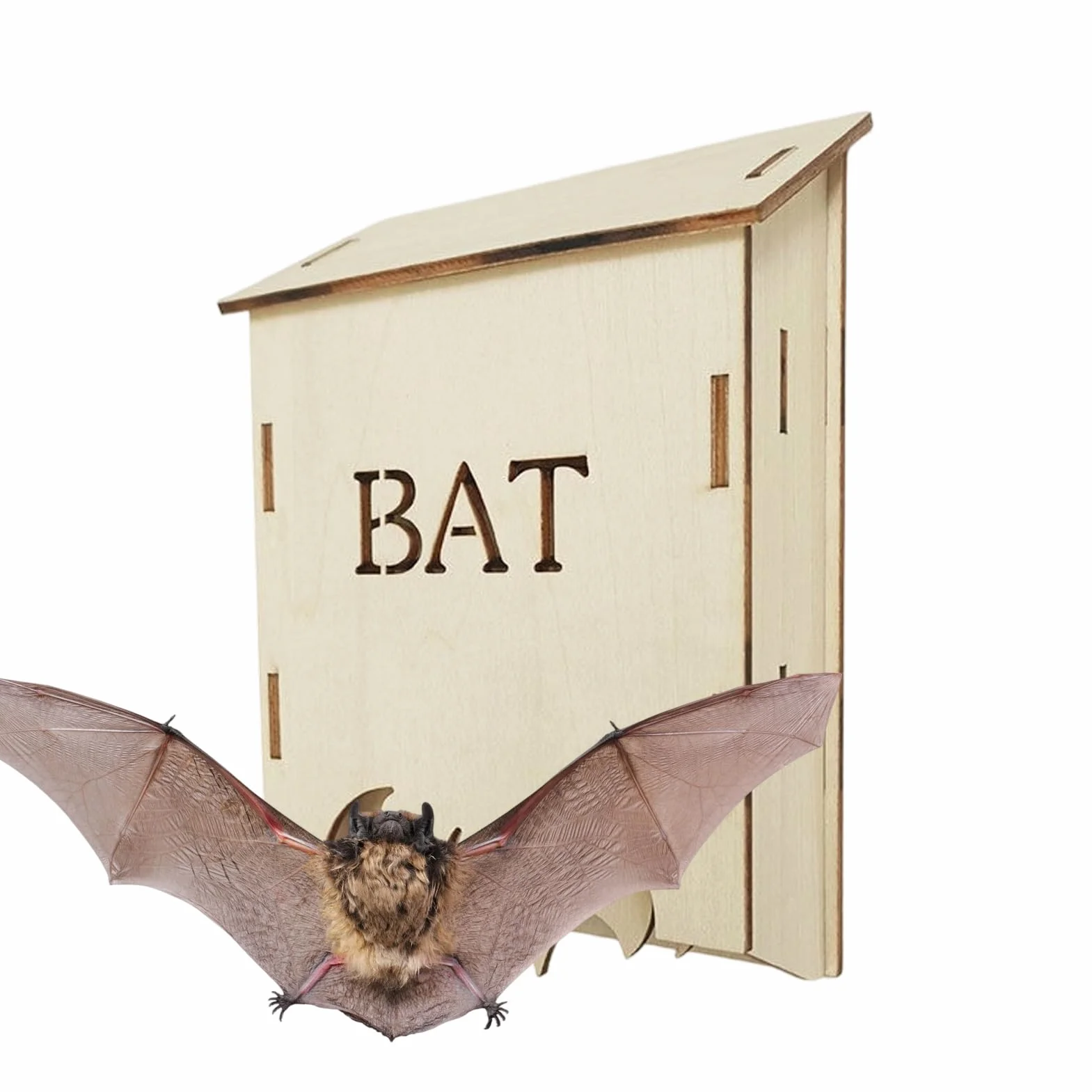 Nichoir à Chauves-Souris en Bois - Habitat Animal Extérieur
