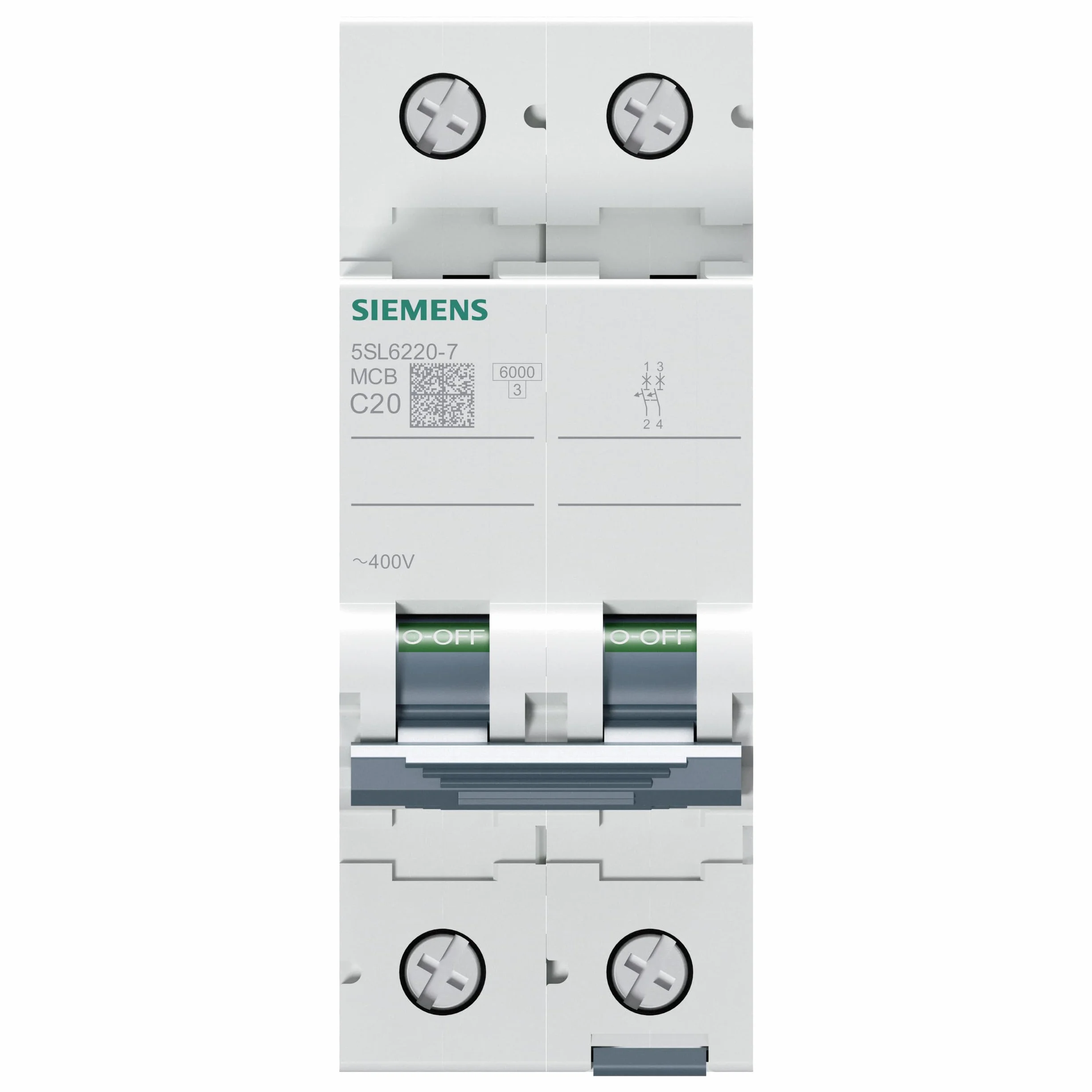 AUT.MAGNETOT. 400V 6kA 2P C 20A