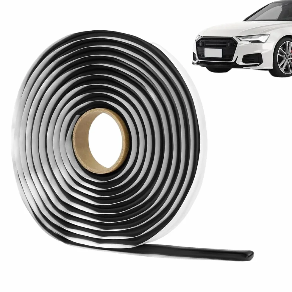Bande d'étanchéité en butyle 8 m x 4 mm autocollant étanche pour voiture fenêtres pare-brise