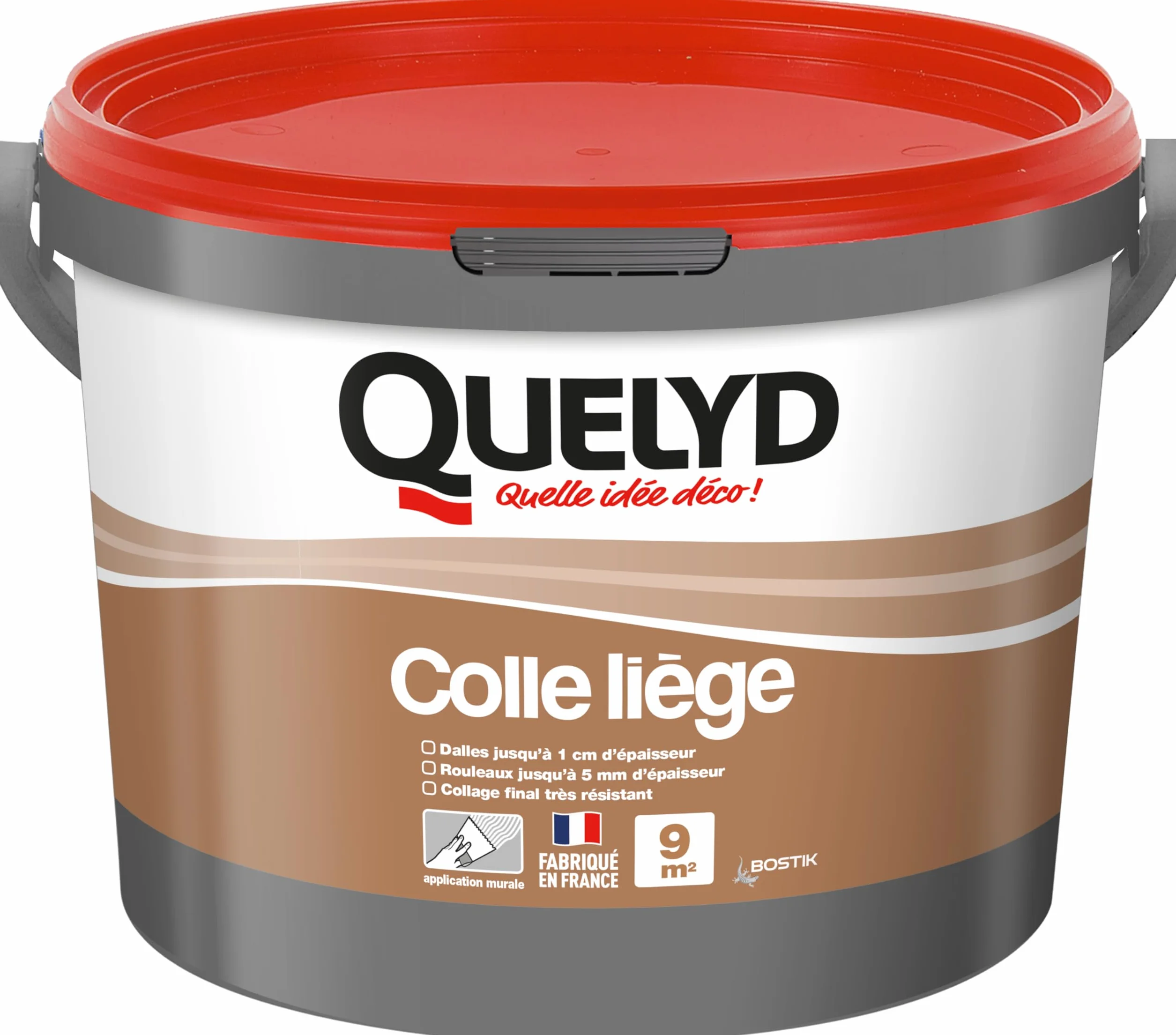 Quelyd Colle Liège Murale Pâte 3 kg Intérieur Dalles Rouleaux