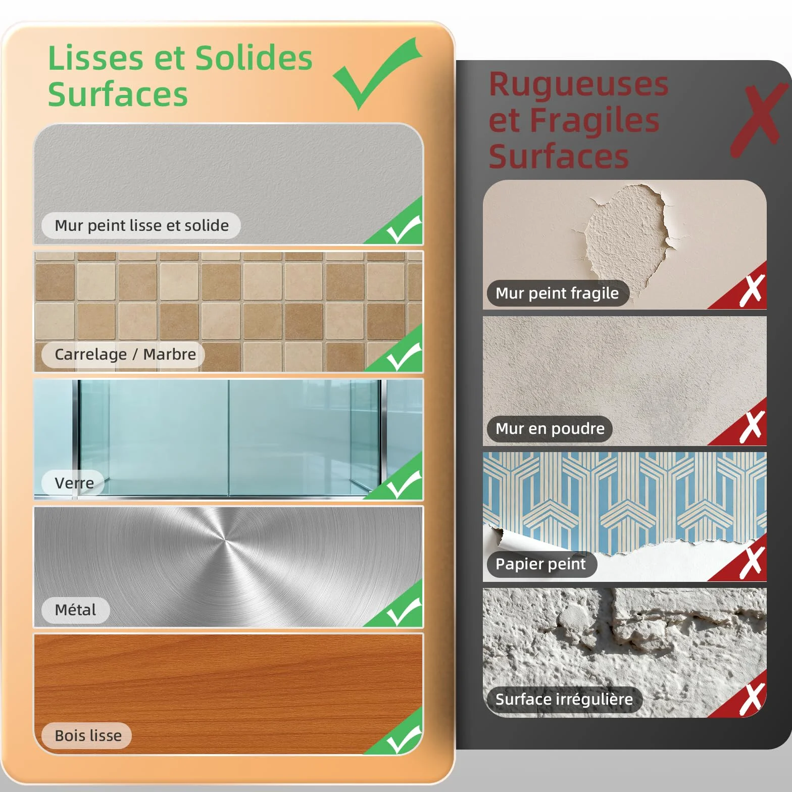Trilancer Languettes Accroche Tableaux 20 Paires (40 Bandes) Fixation Sans Dommage Sans Clous Bandes Adhésives Forte Tenue pour Cadre Murale Décoration